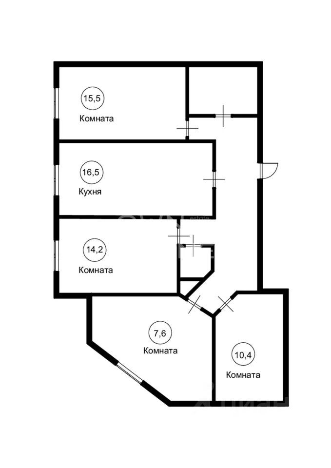 4-комнатная, 99 м² — 230 000 ₽