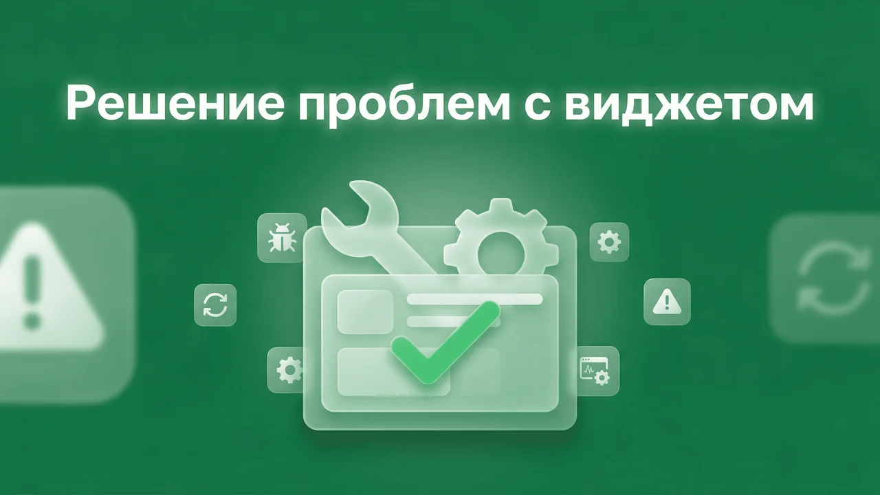 Решение проблем с виджетом