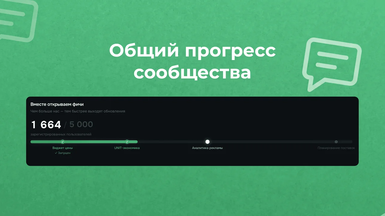 Общий прогресс сообщества