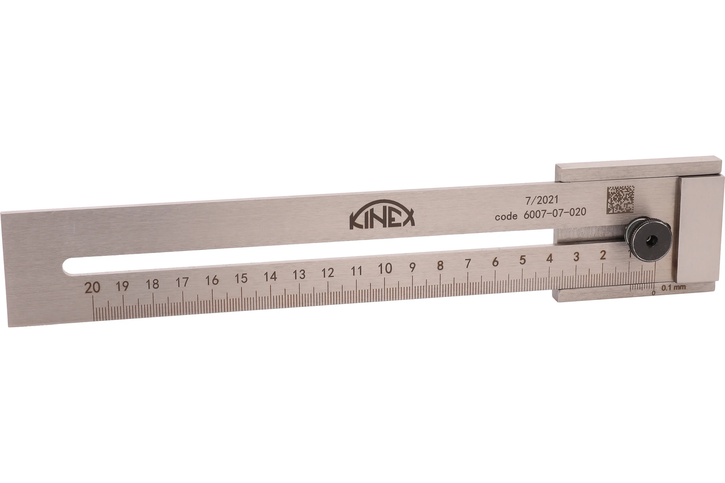 Линейка Kinex (K-MET) разметочная 200мм 0,1мм INOX 6007-07-020