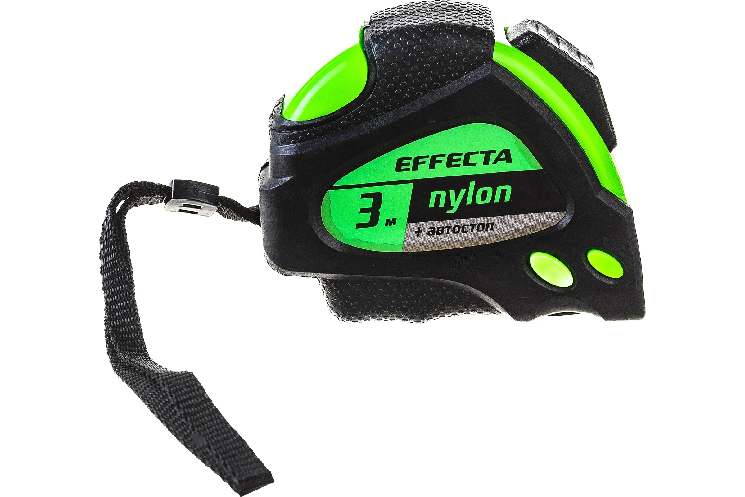 Рулетка 3м/19 мм с магнитом, автостопом, лентой нейлон EFFECTA Nylon 580319