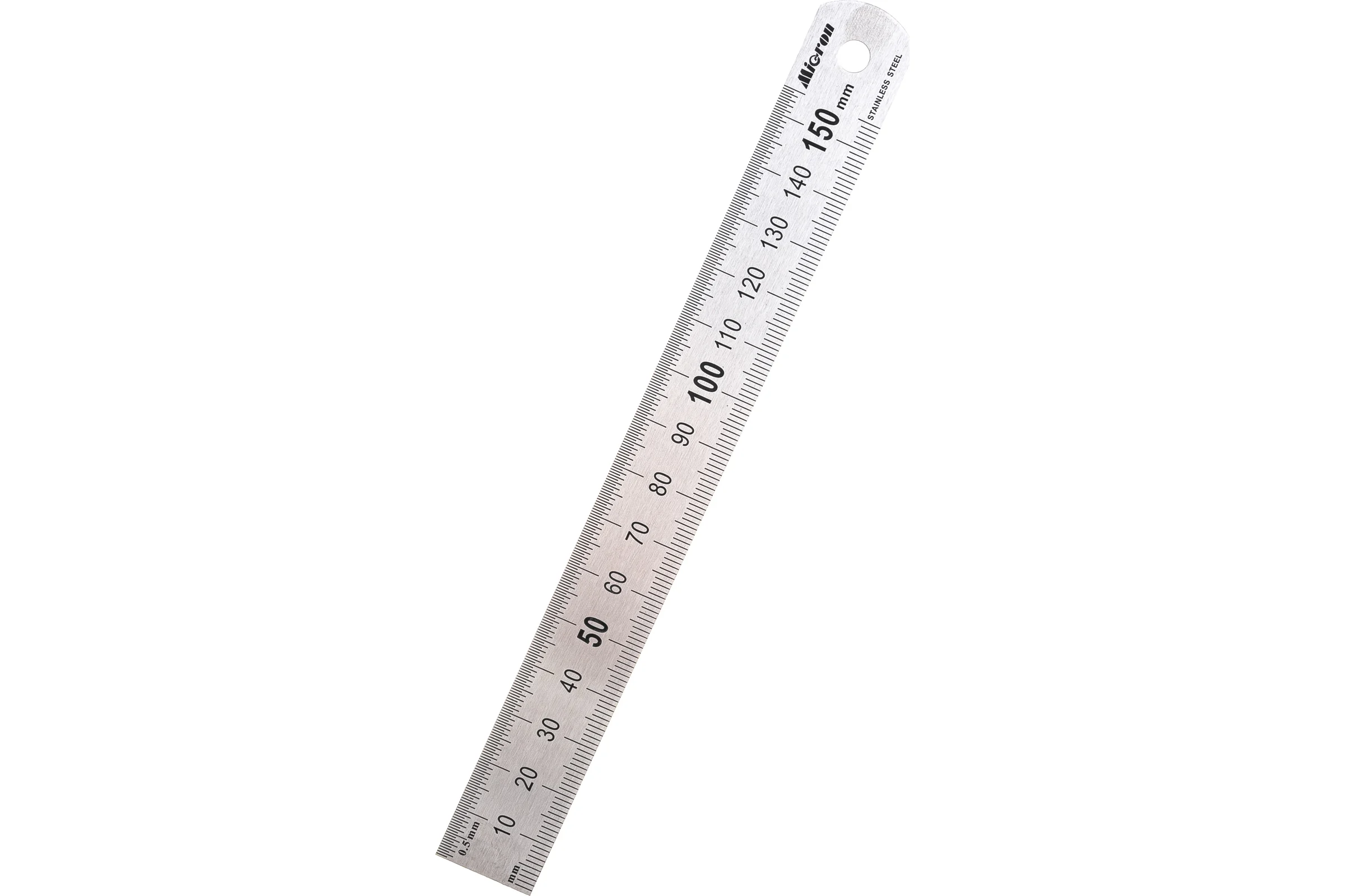 Измерительная металлическая линейка 150х19 Micron МИК 42158