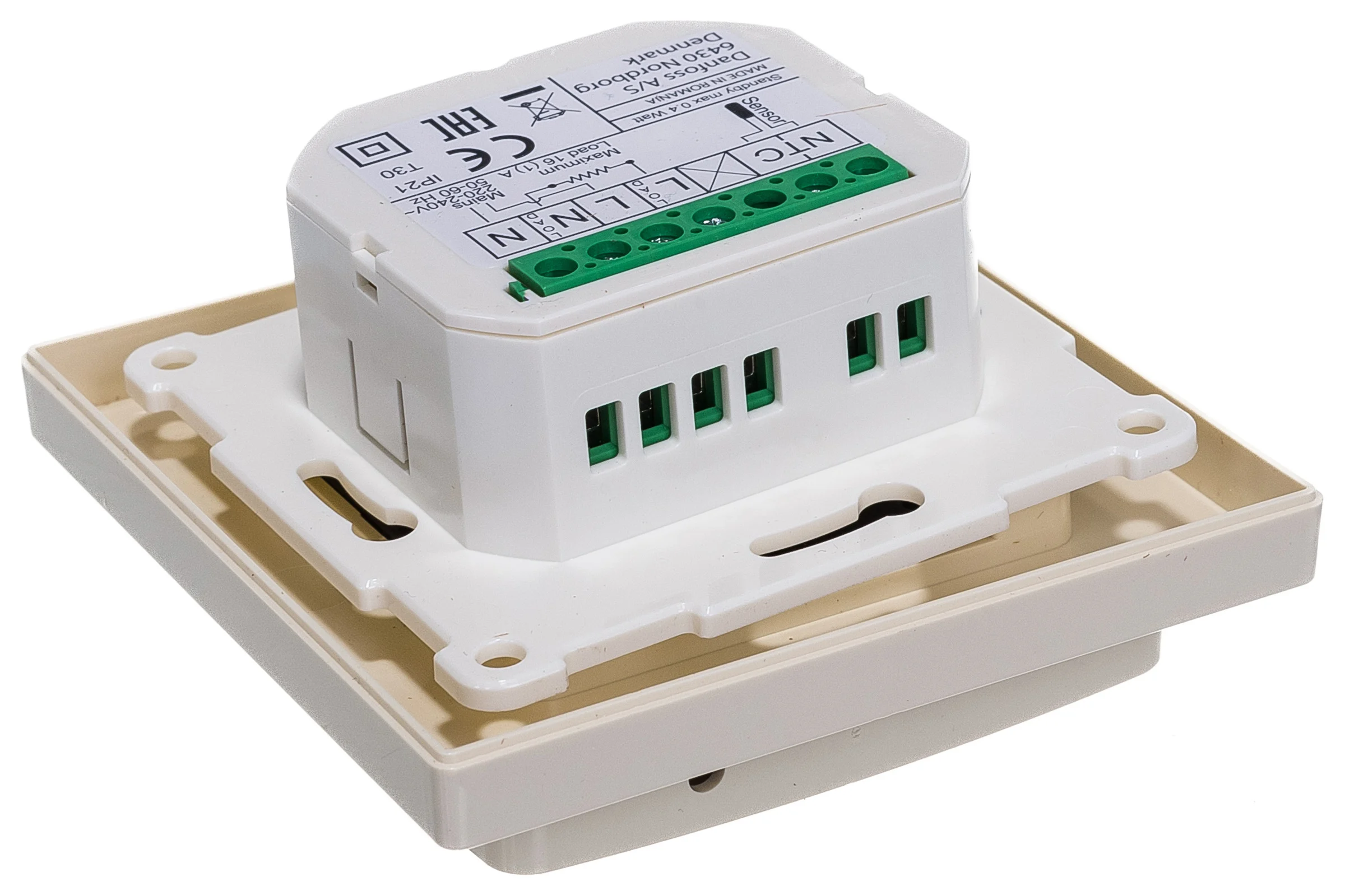 Терморегулятор DEVIreg™ Touch с комбинацией датчиков, бежевый, 16А DEVI 140F1078