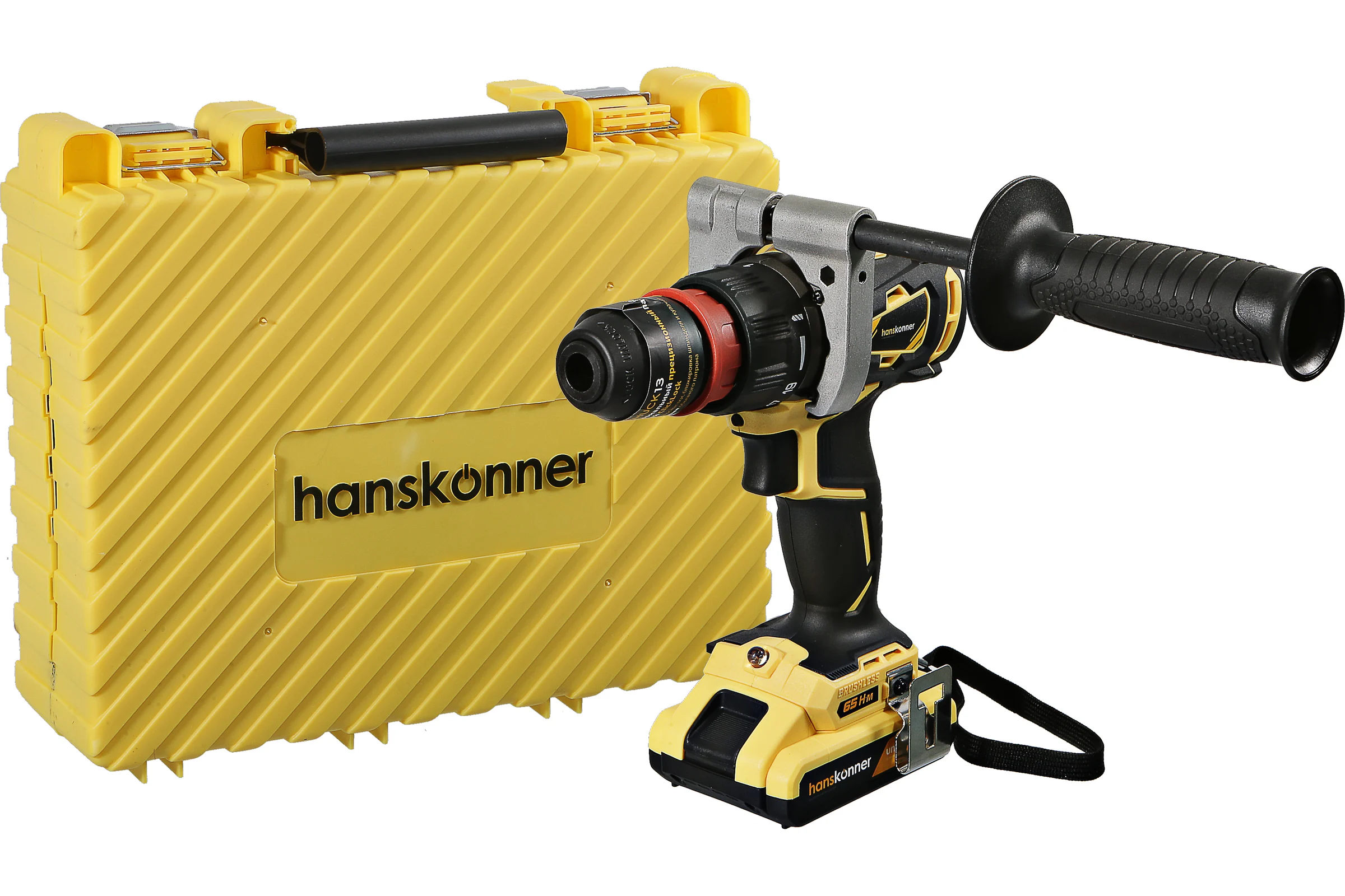 Аккумуляторная дрель-шуруповерт Hanskonner HCD1865BLC