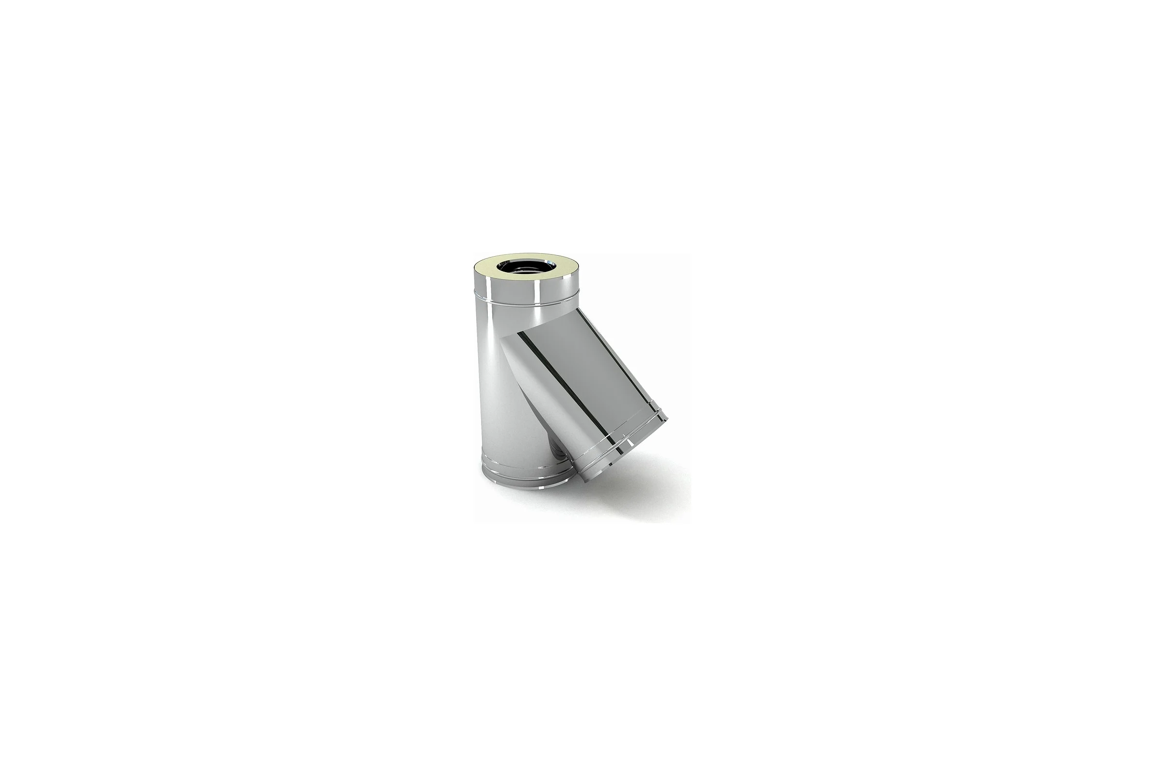 Сэндвич тройник FERRUM 135 градусов, 0,8 мм нерж ф110x200 f4331