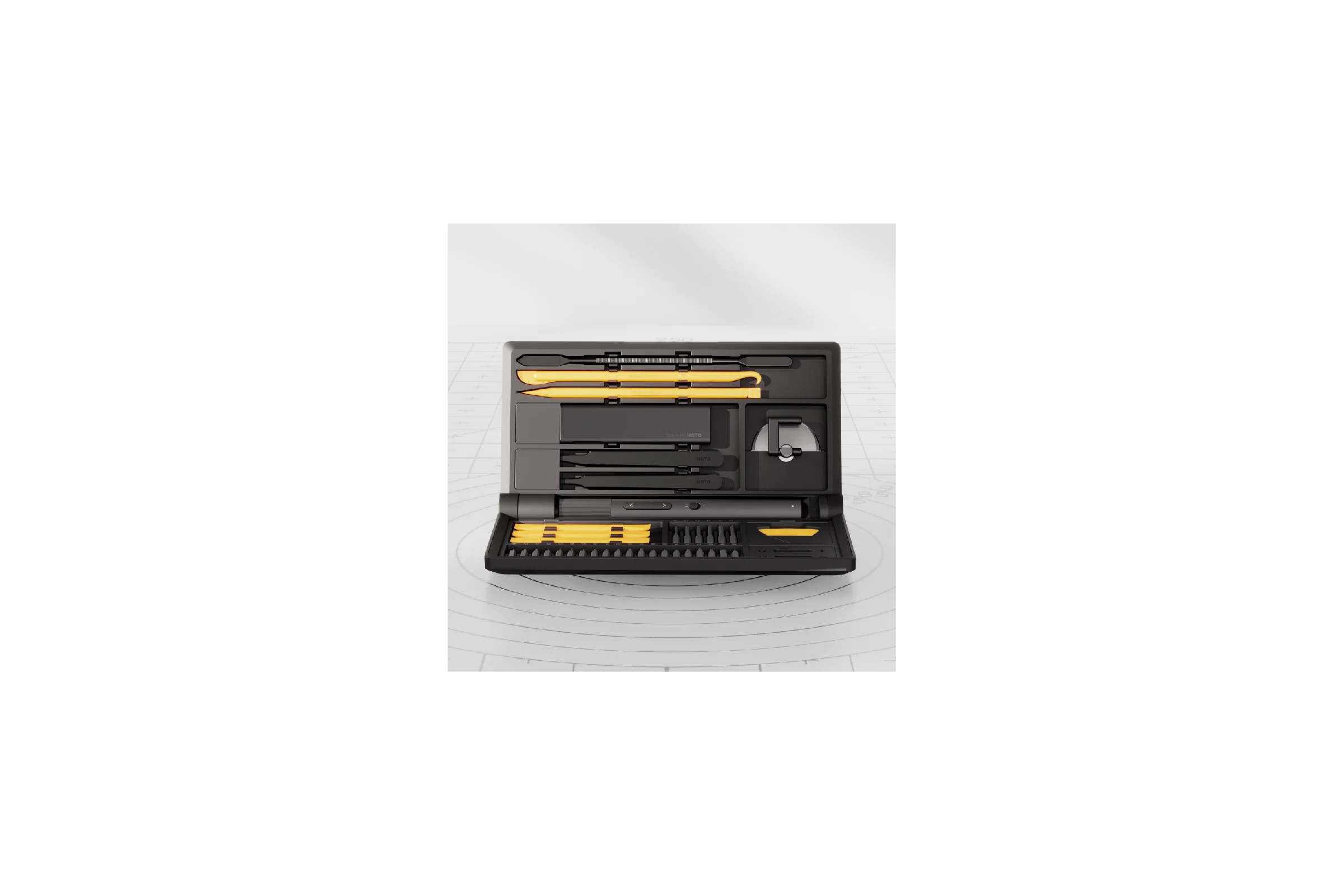 Набор инструментов для точных работ HOTO precision screwdriver kit pro (чёрный, жёлтый) HFE0002GL