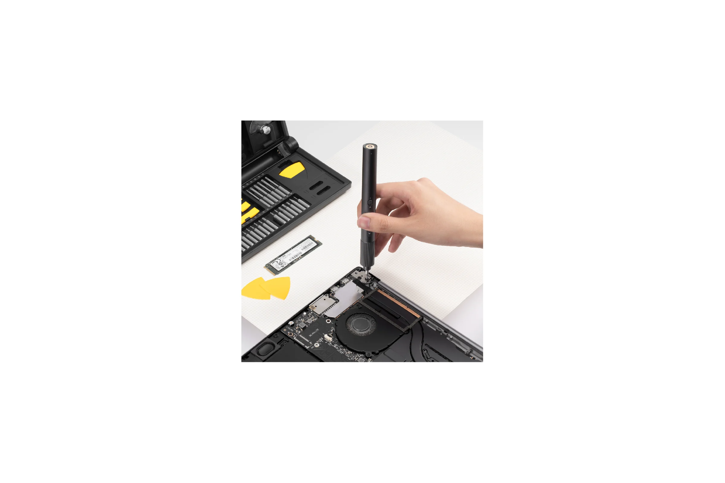 Набор инструментов для точных работ HOTO precision screwdriver kit pro (чёрный, жёлтый) HFE0002GL
