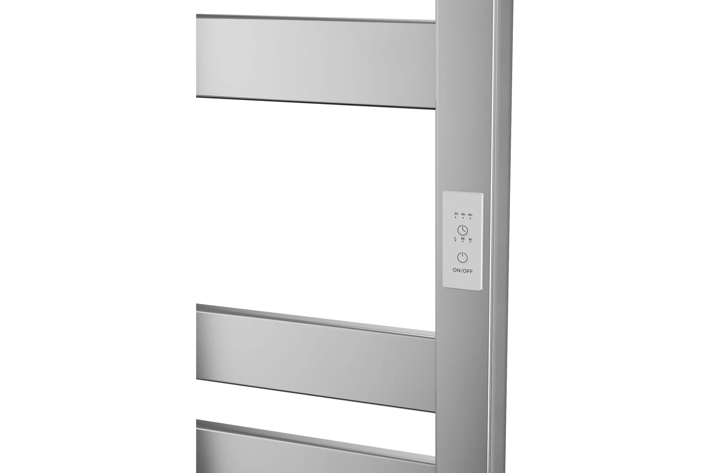 Дизайнерский электрический профильный полотенцесушитель Bauedge BAU Elite 50x100, 10 планок, универсальный, нерж. сталь полированная DB-0048