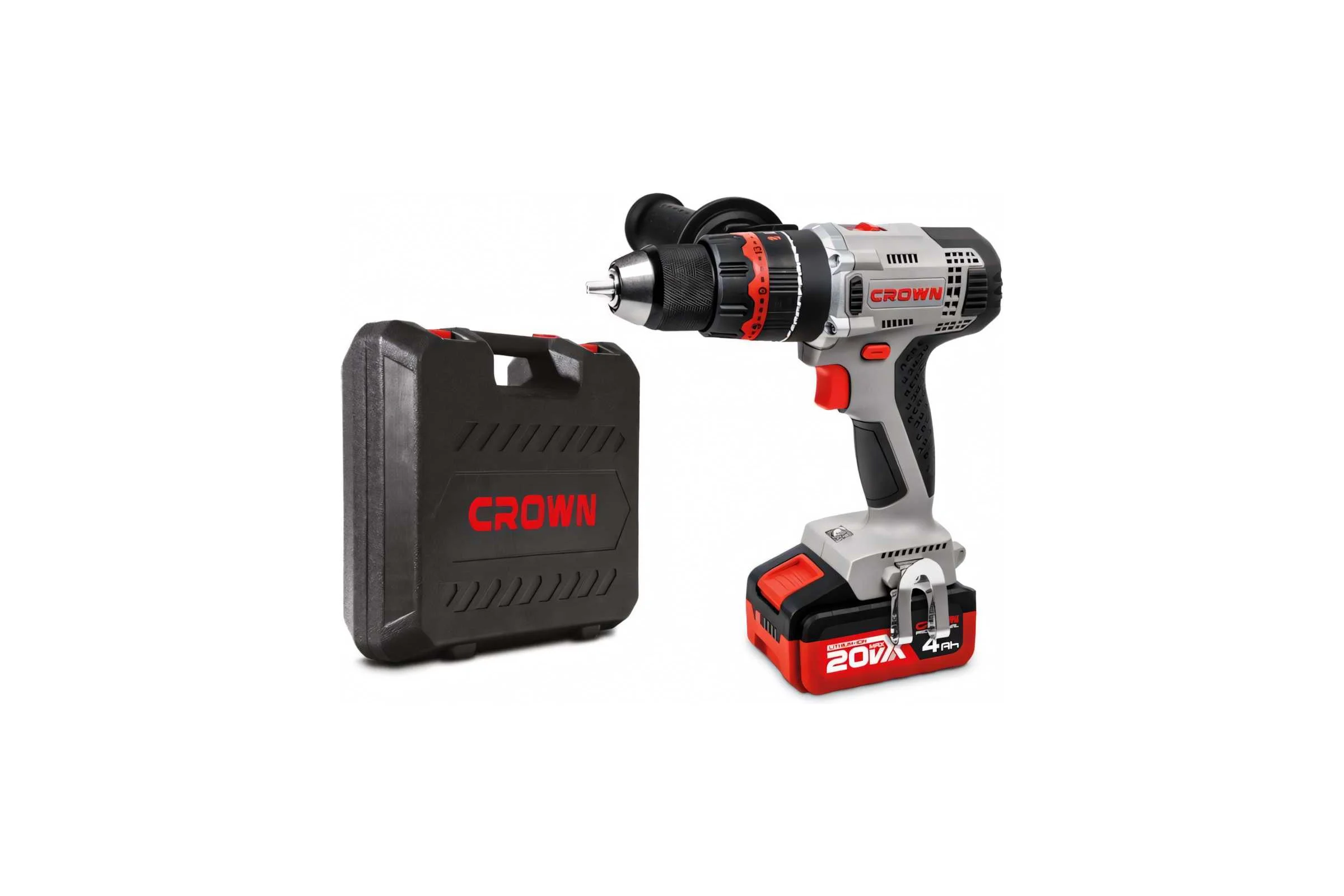 Аккумуляторная ударная дрель-шуруповерт Crown CT21075HMX-4 BMC