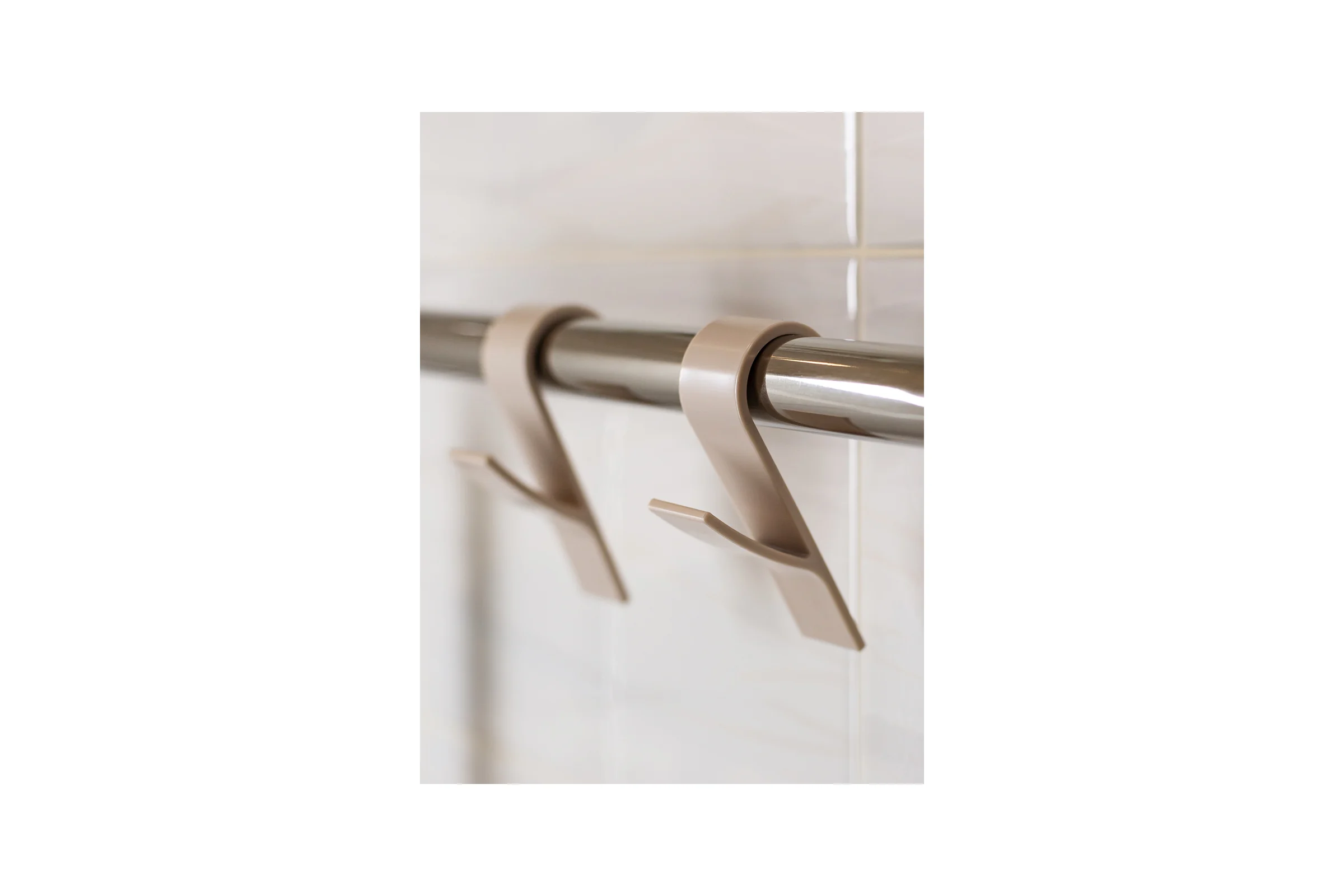 Комплект крючков Bath Plus пластик 2 шт., бежевые КП003
