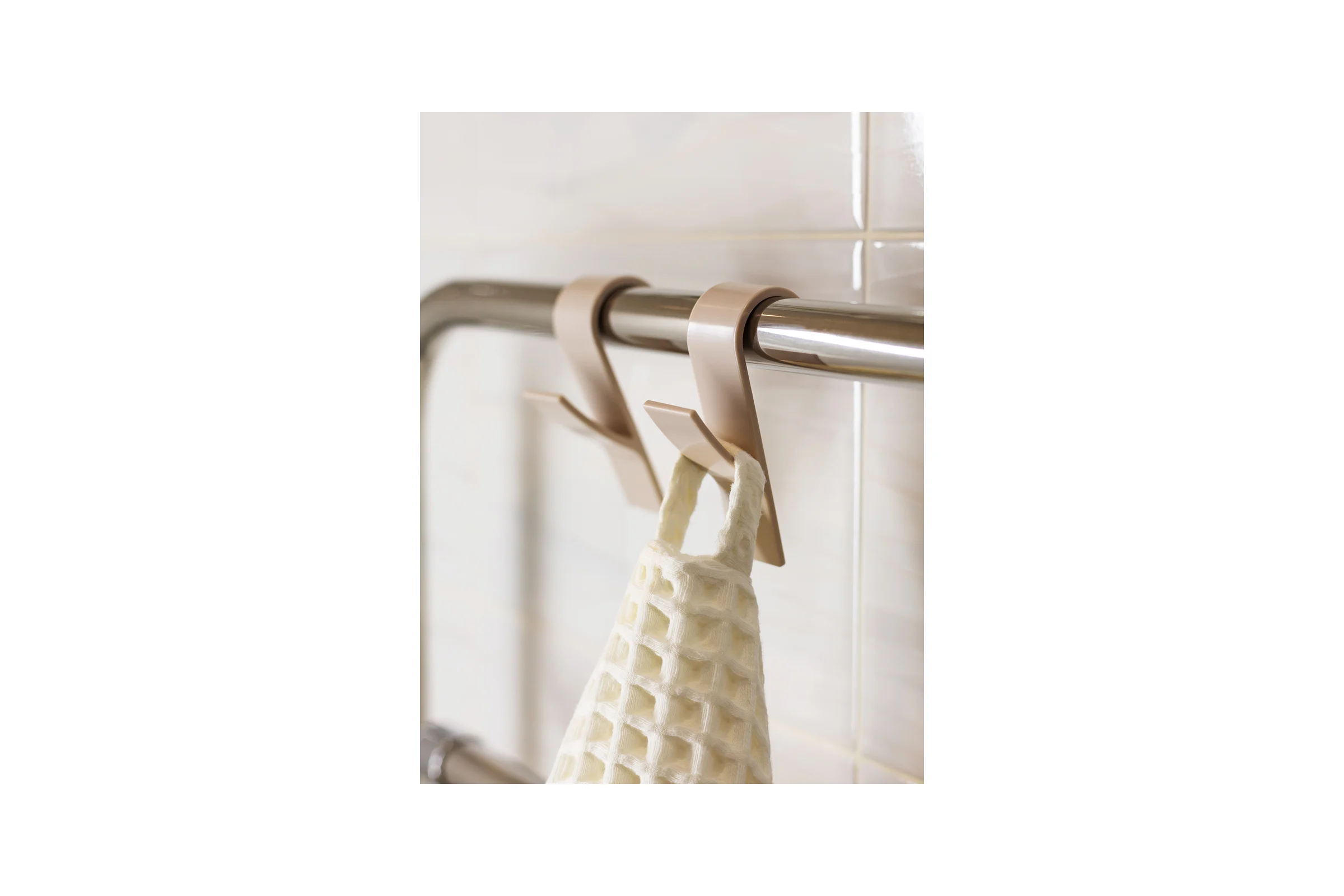 Комплект крючков Bath Plus пластик 2 шт., бежевые КП003