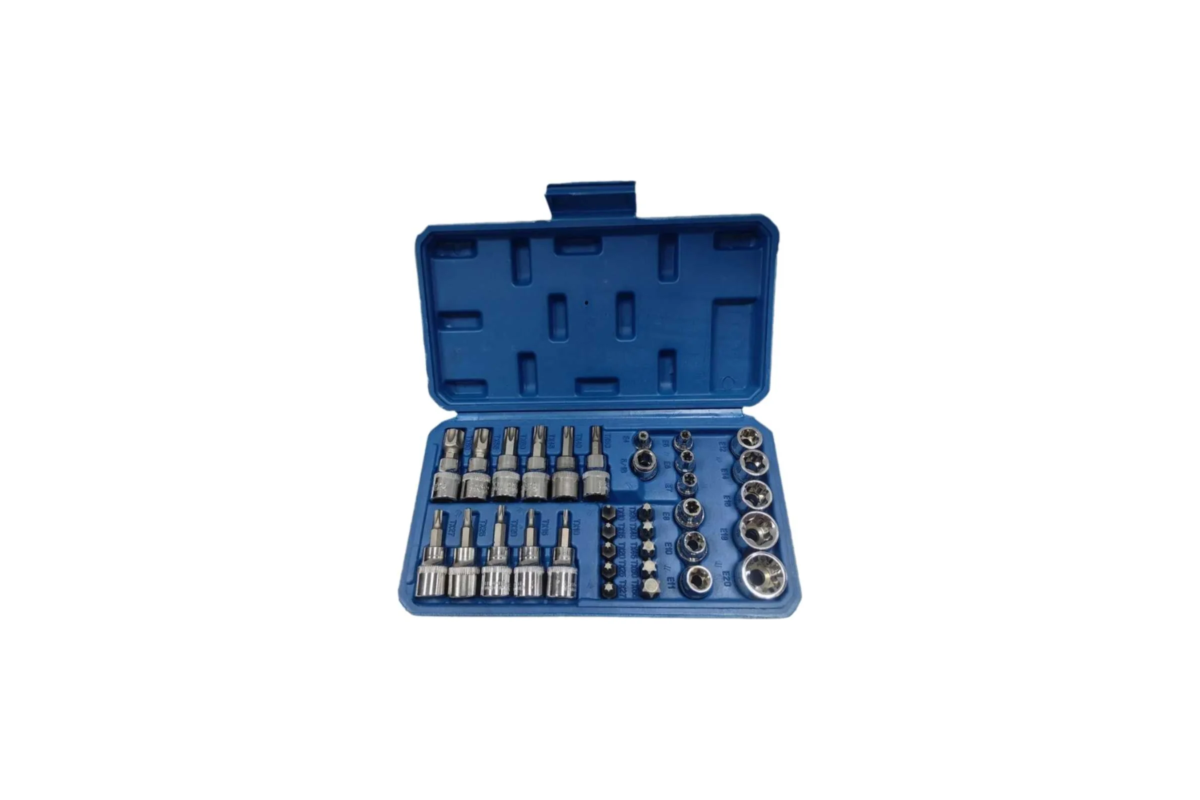 Набор головок KINGQUEEN Torx 3/8"DR 34 Предмета WIB-90013 WIB-90013-blue