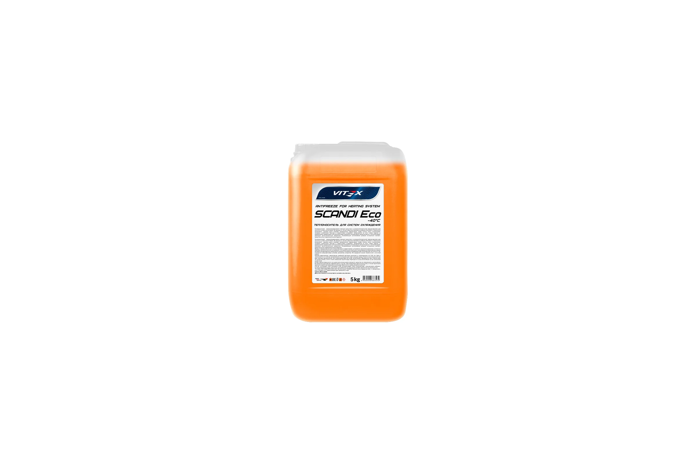 Антифриз для системы отопления VITEX Scandi ECO -40С оранжевый 5 кг v118105