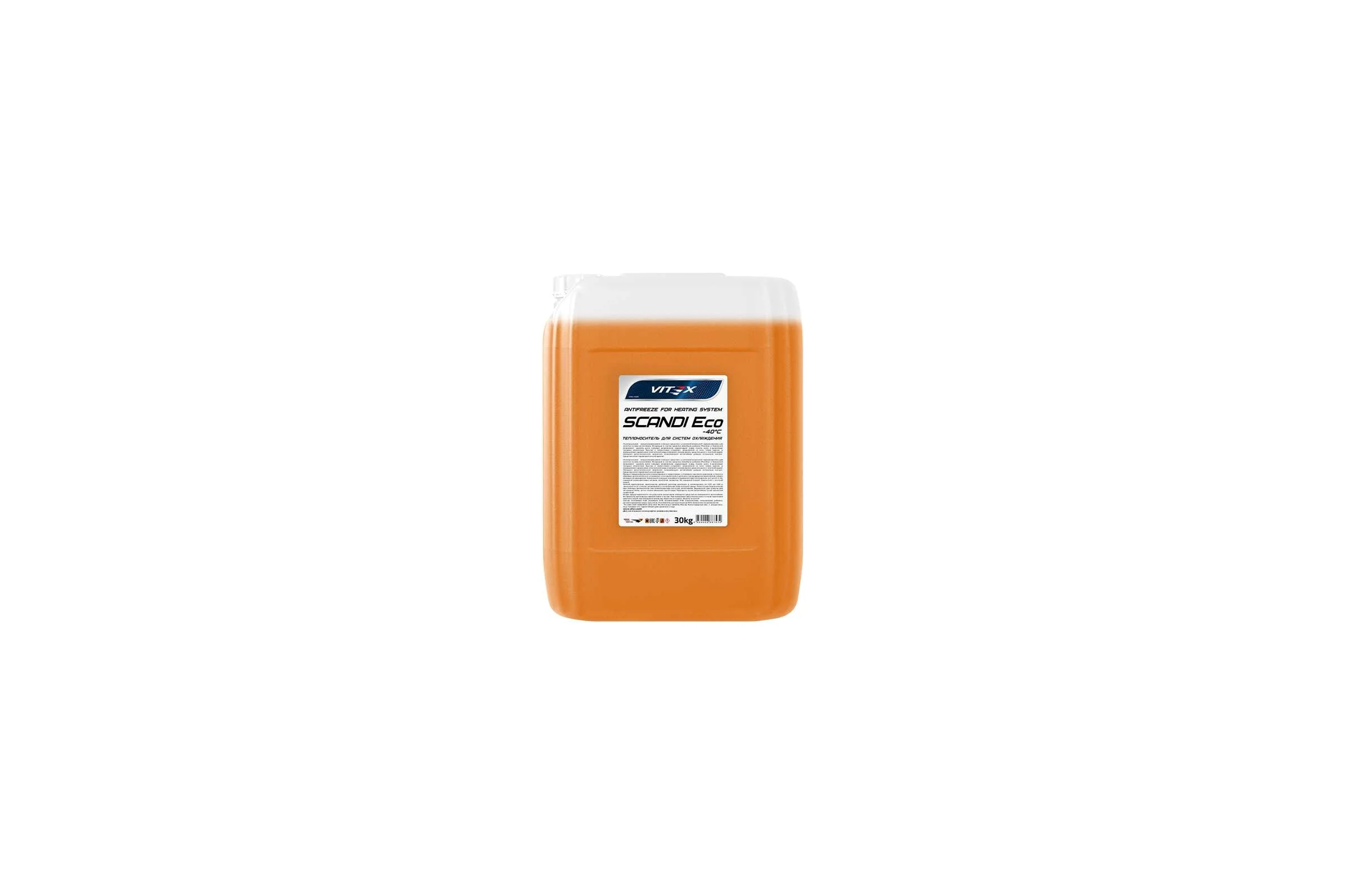 Антифриз для системы отопления VITEX Scandi ECO -30С оранжевый 30 кг v117307