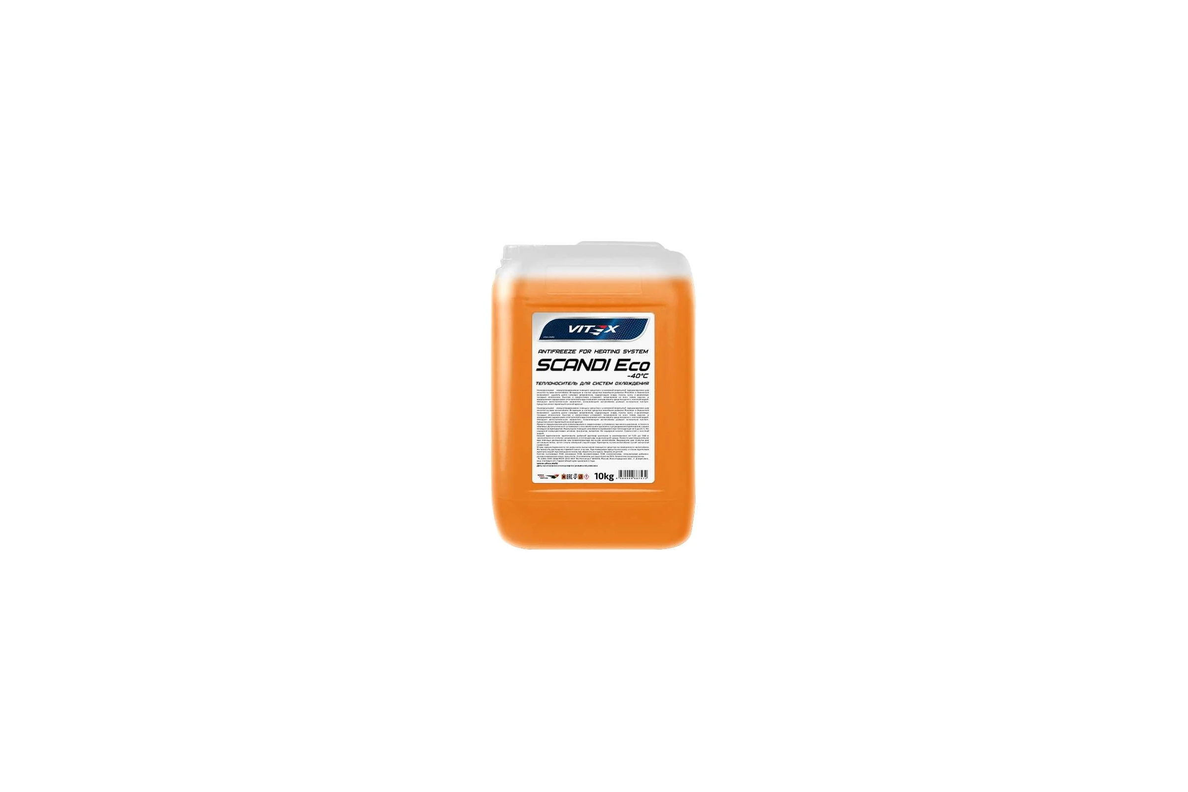Антифриз для системы отопления VITEX Scandi ECO -65С оранжевый 10 кг v118505