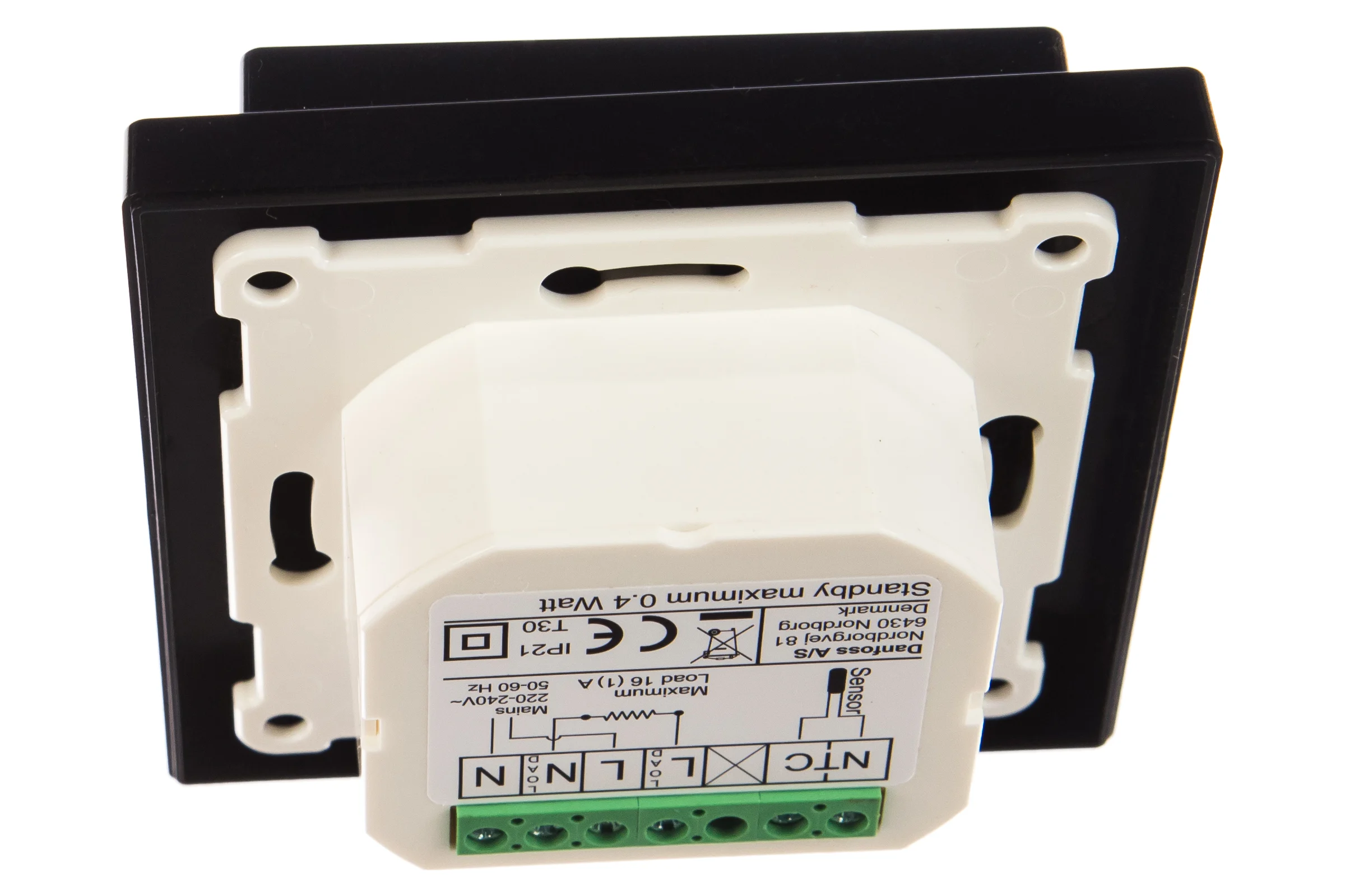 Комнатный термостат Danfoss ECtemp Smart с Wi-Fi подключением черный 088L1143