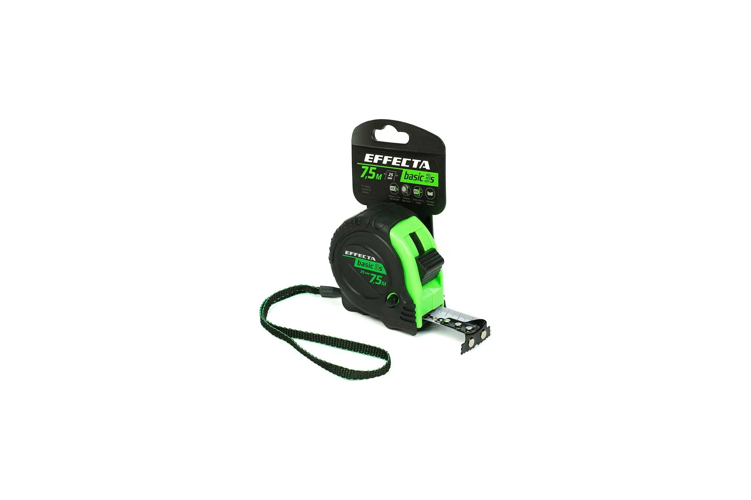 Рулетка с магнитом EFFECTA Basic 3S 5 м, 25 мм, 3 стопа 570525S