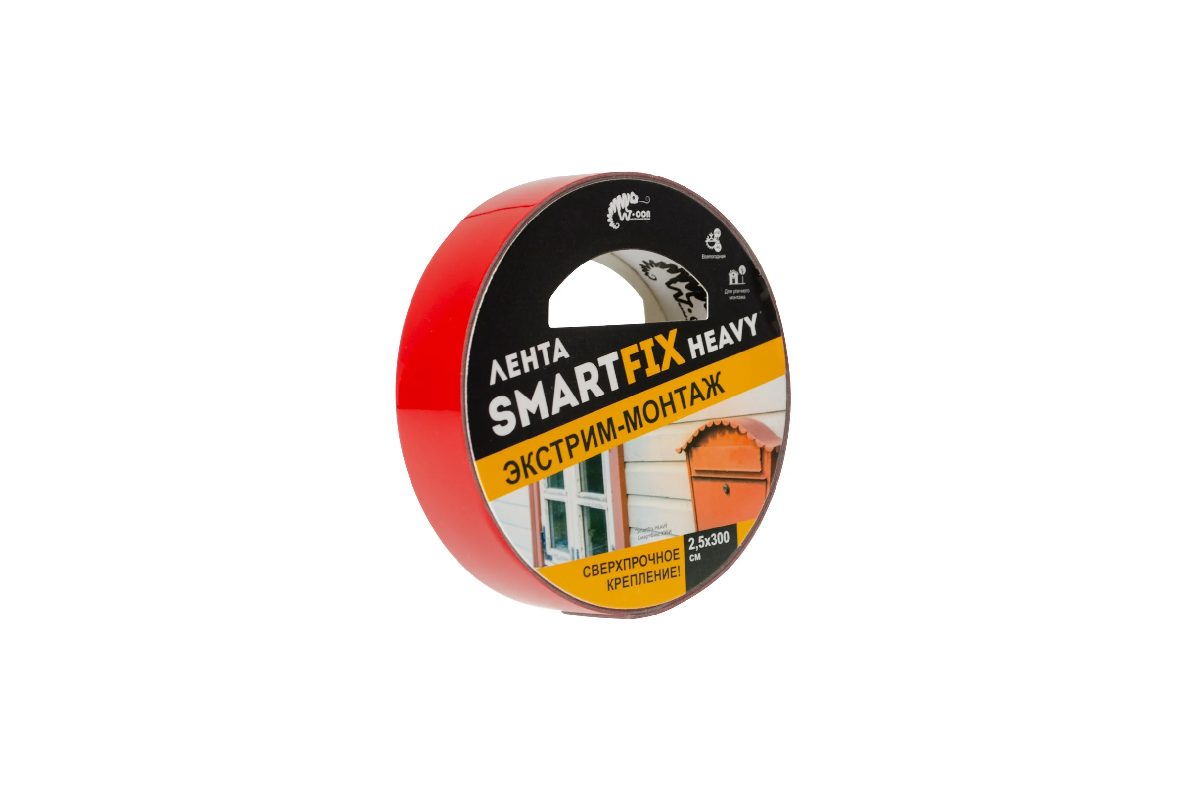 Всепогодная монтажная лента Smart Fix W-con SmartFix HEAVY, 2,5*300 см, серая 132930