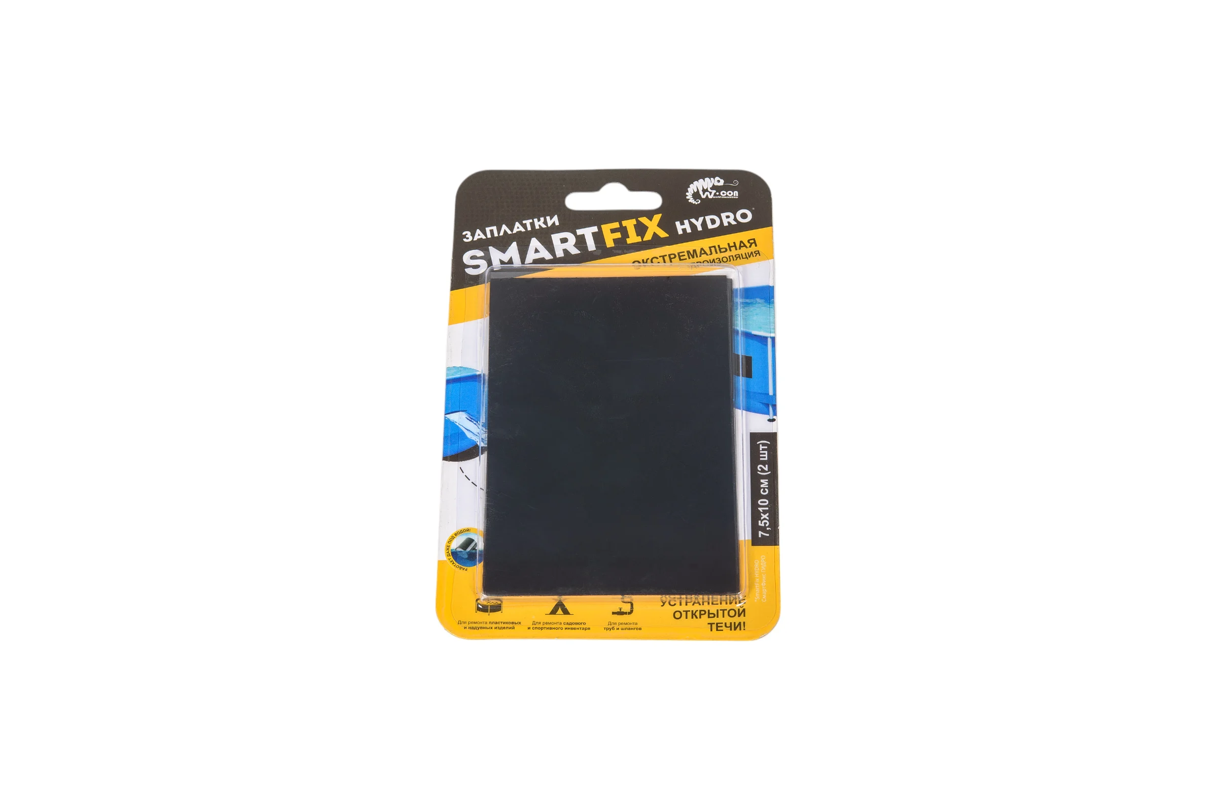 Заплатки гидроизоляционные Smart Fix W-con SmartFix HYDRO 7,5*10 см, черные 120841