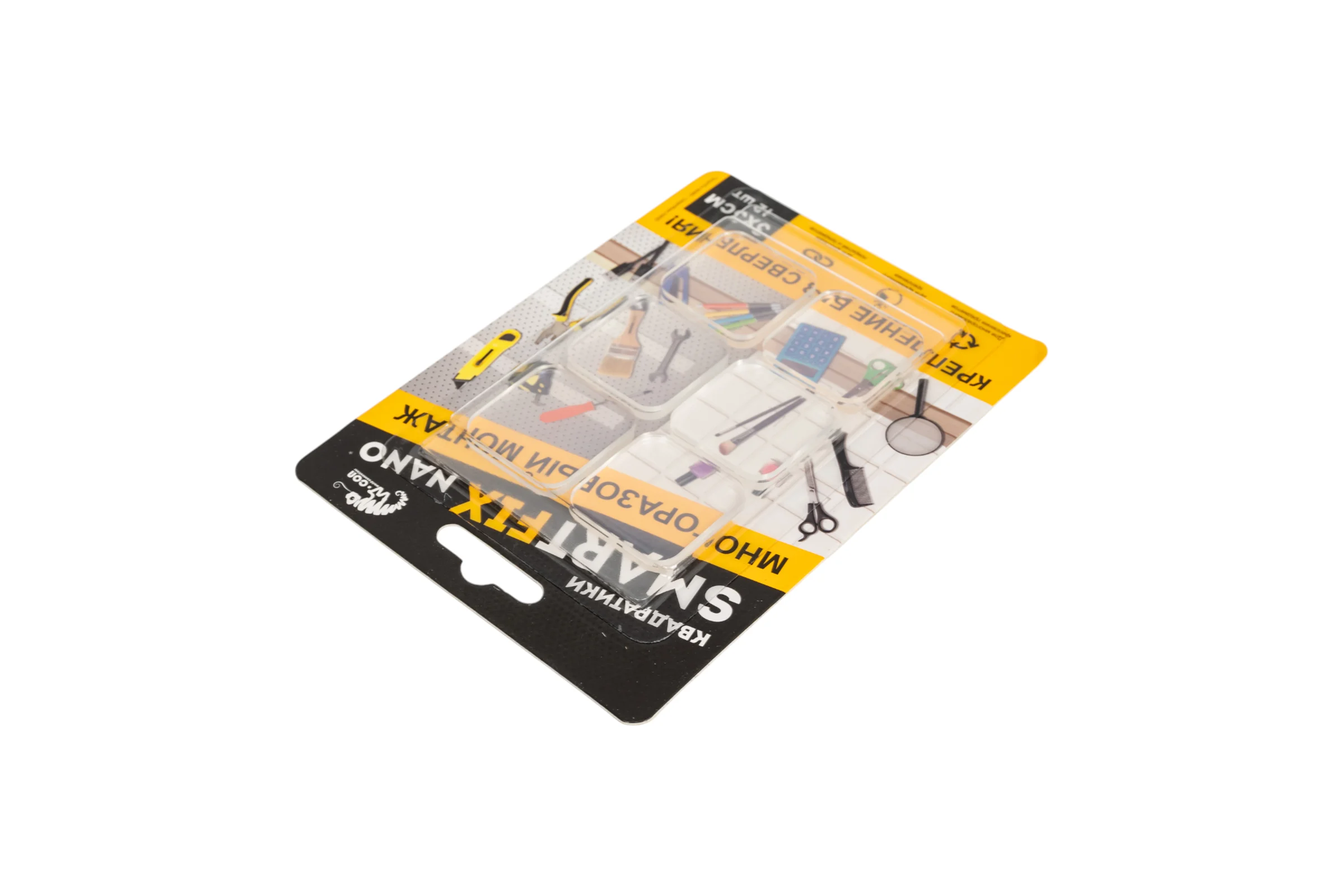 Квадратики для многоразового монтажа Smart Fix W-con SmartFix NANO, 3*3 см, 136510