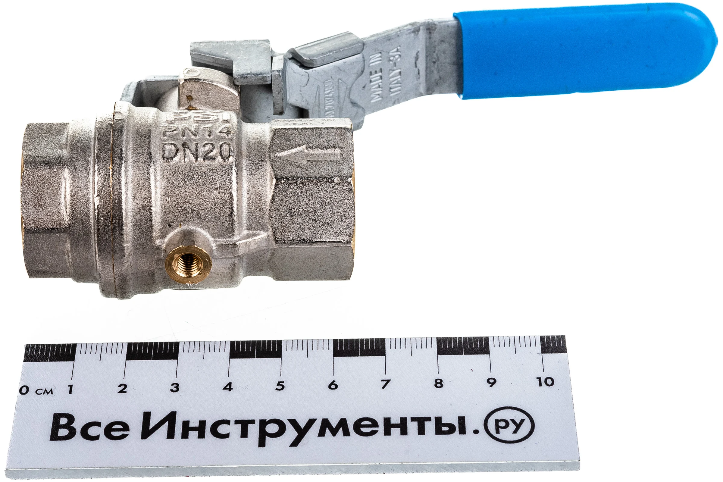 Шаровой кран RUB с выхлопным отверстием в шаре, 3/4 DN20 PN14, ВР-ВР, S93E00