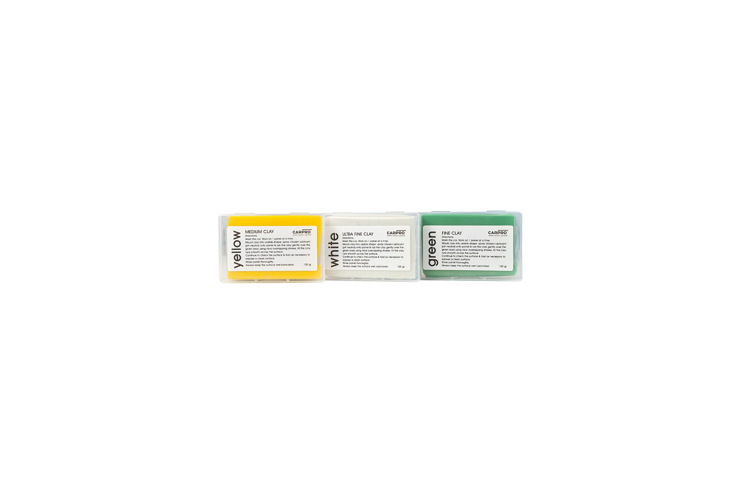 Набор глины по 100 г, 3 шт clays CARPRO CP-2