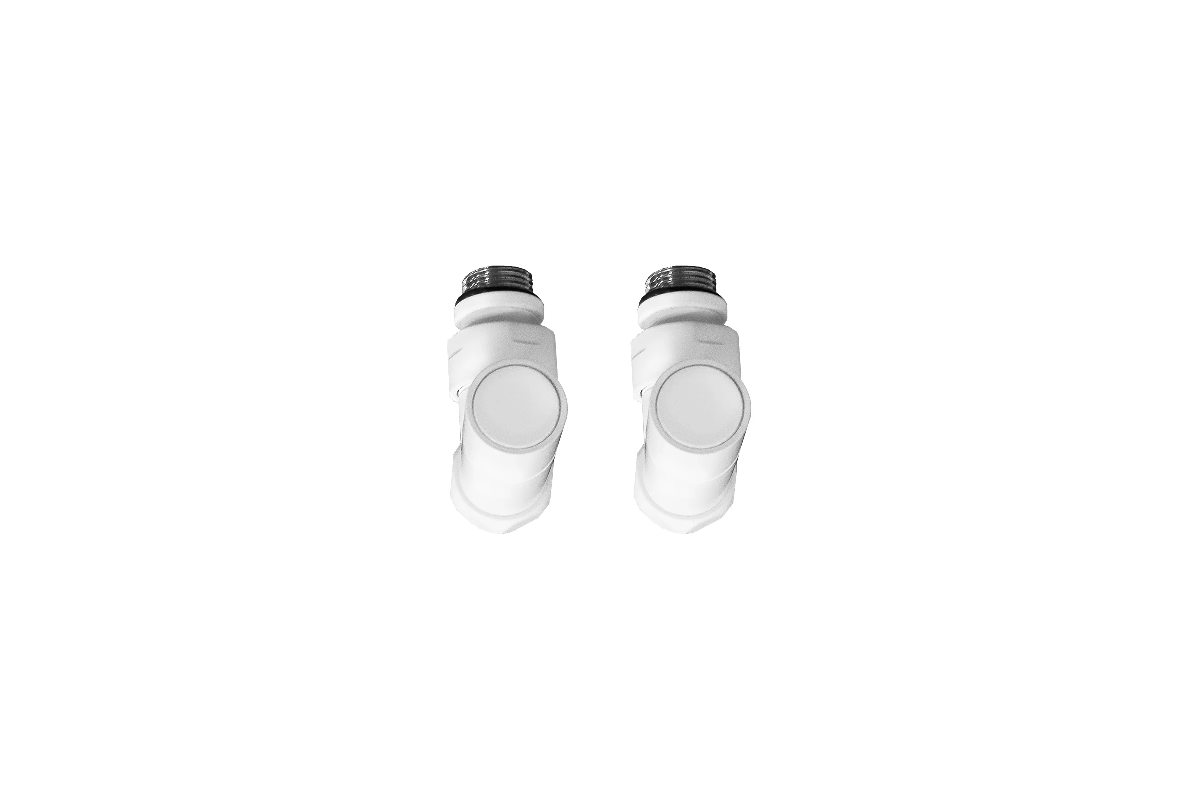 Кран-вентиль ENERGY угловой, ручка колп., 3/4"х1/2"г/ш белый матовый пара УТ-УТ-01013