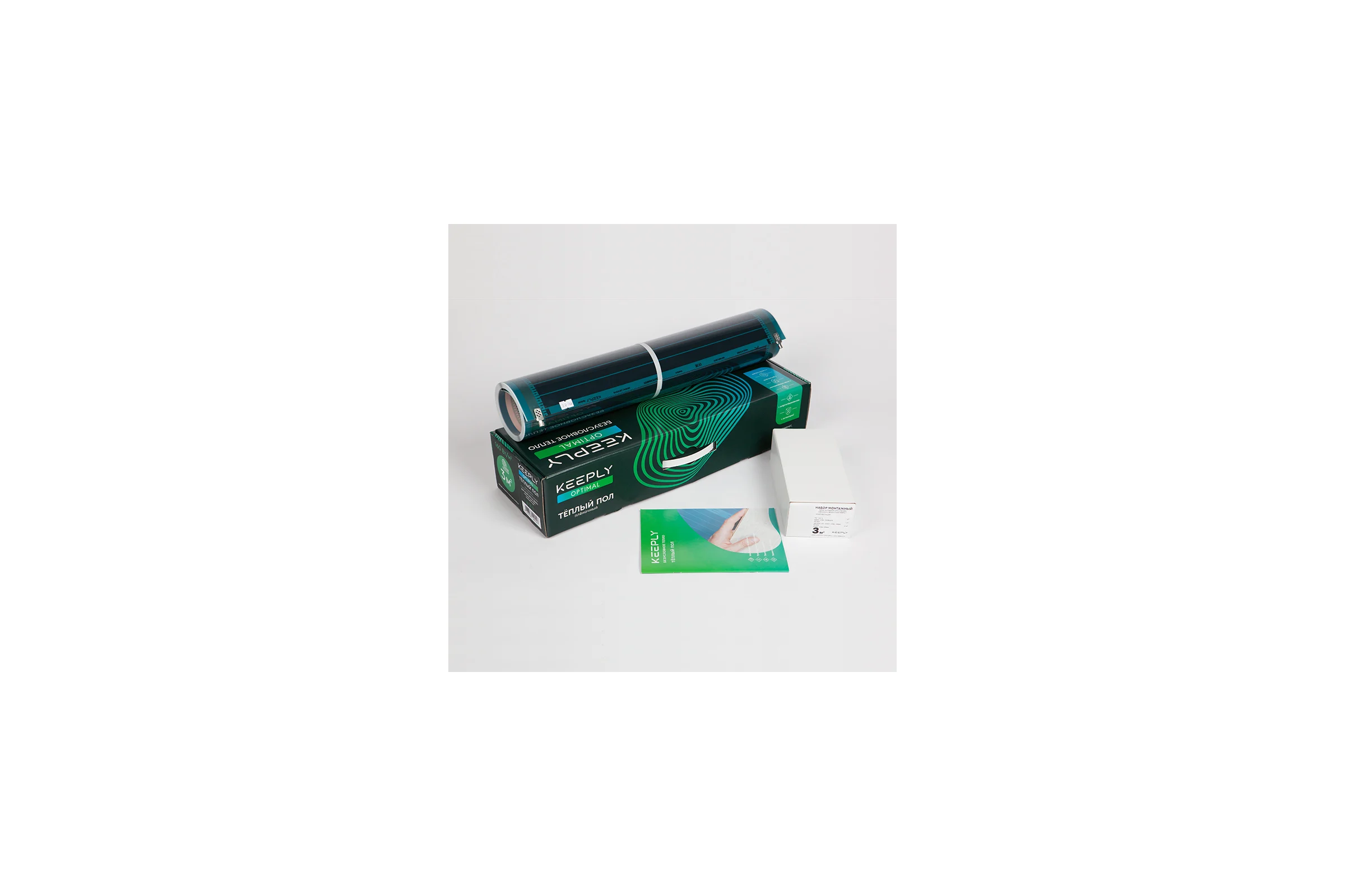 Комплект тёплого пола KEEPLY 160 Вт/м, Optimal, 1м.кв, 160 Вт KPL006501