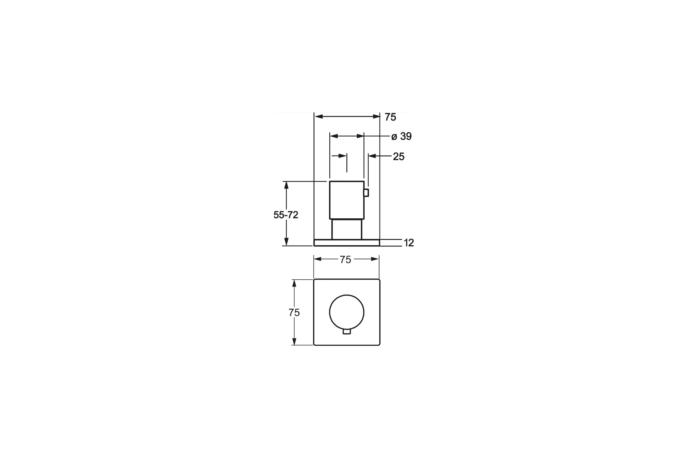 Запорный переключающий вентиль Hansa Designo хром 02289172