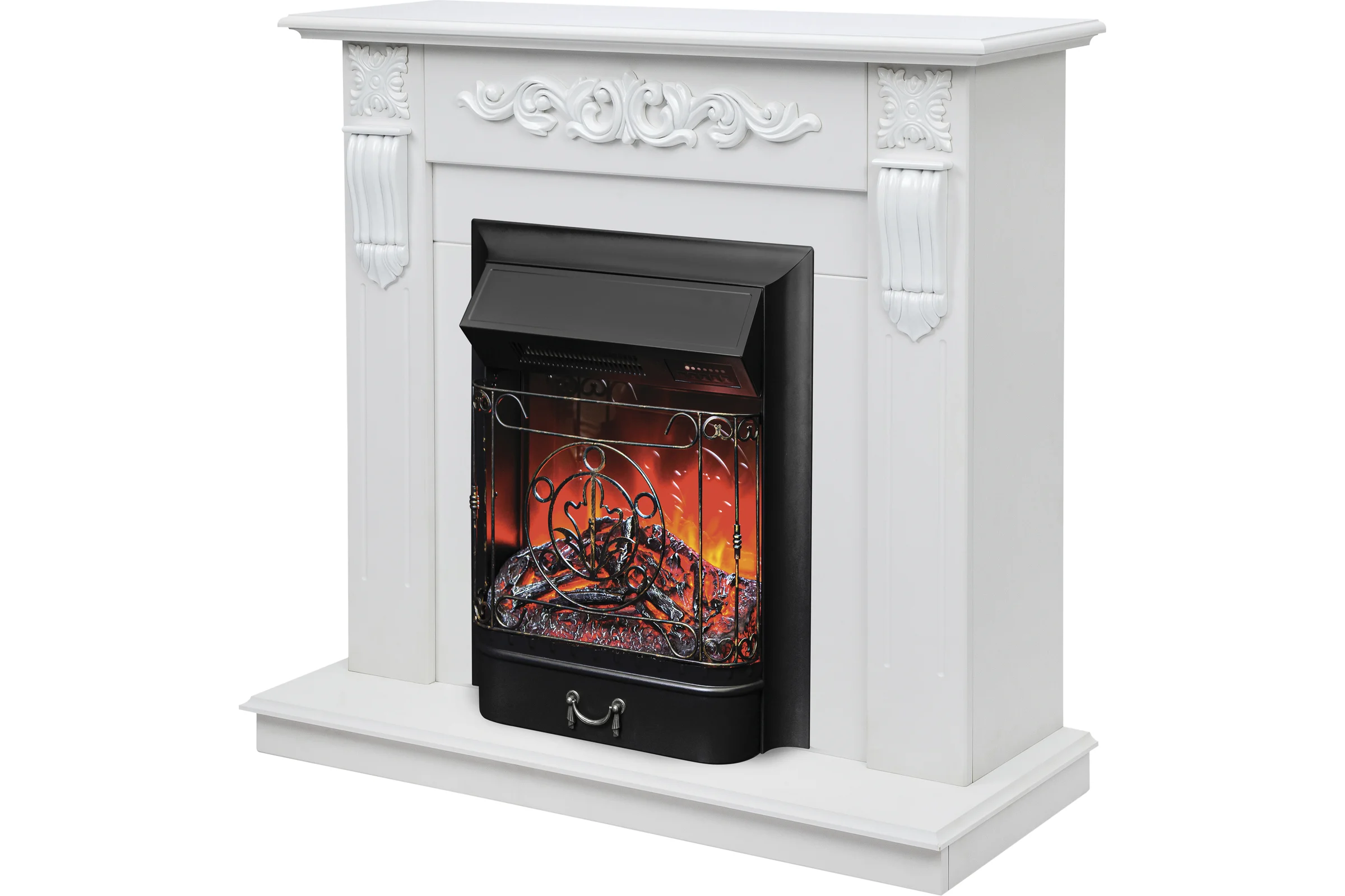 Каминокомплект RealFlame DOMINICA STD/EUG WT + MAJESTIC BL с пультом 10016204