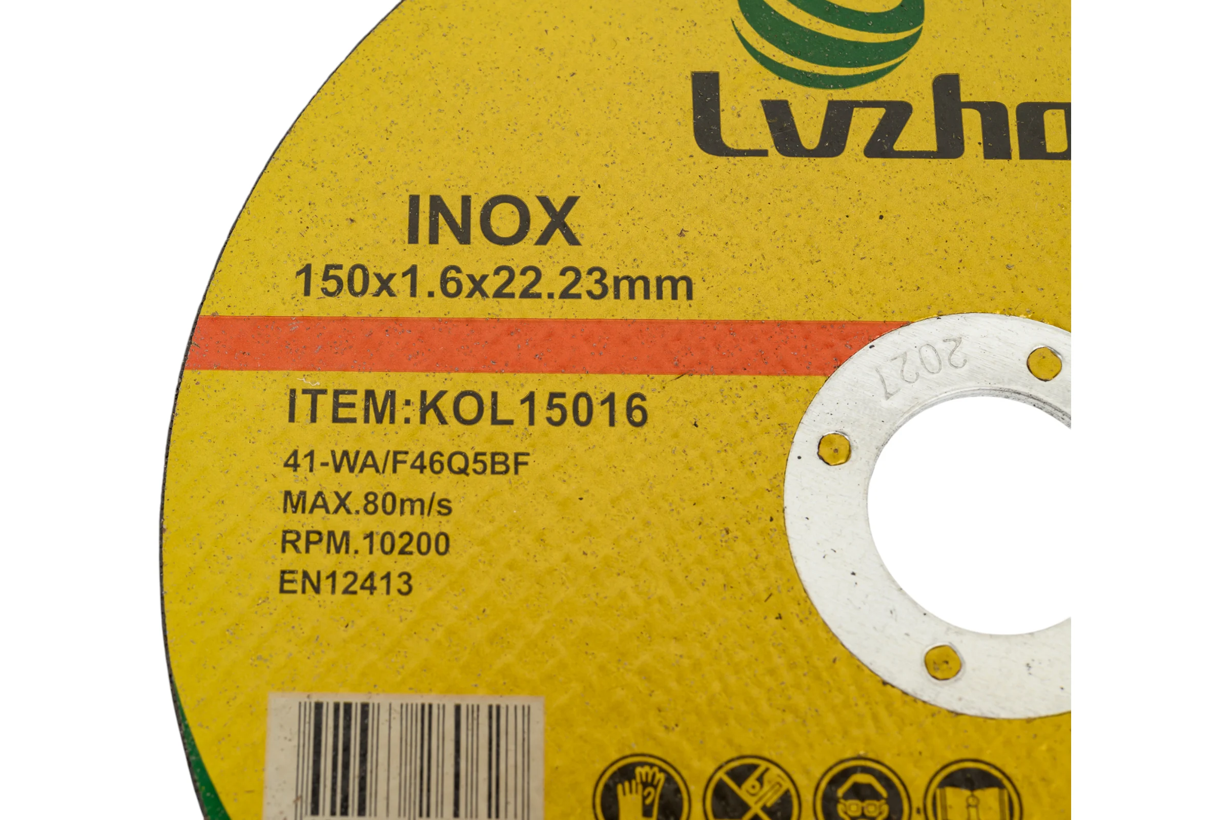 Круг отрезной абразивный по металлу 150x1.6x22 мм Lvzhou KOL15016