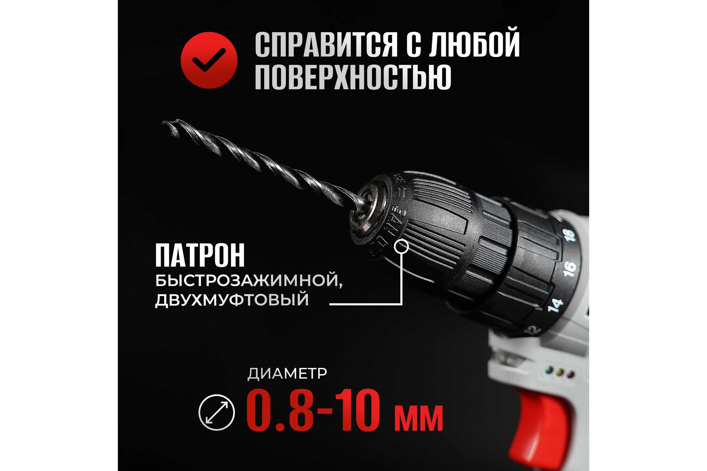 Аккумуляторный шуруповерт Electrolite Expert 12/2.0М набор инструментов пистолетный 5680