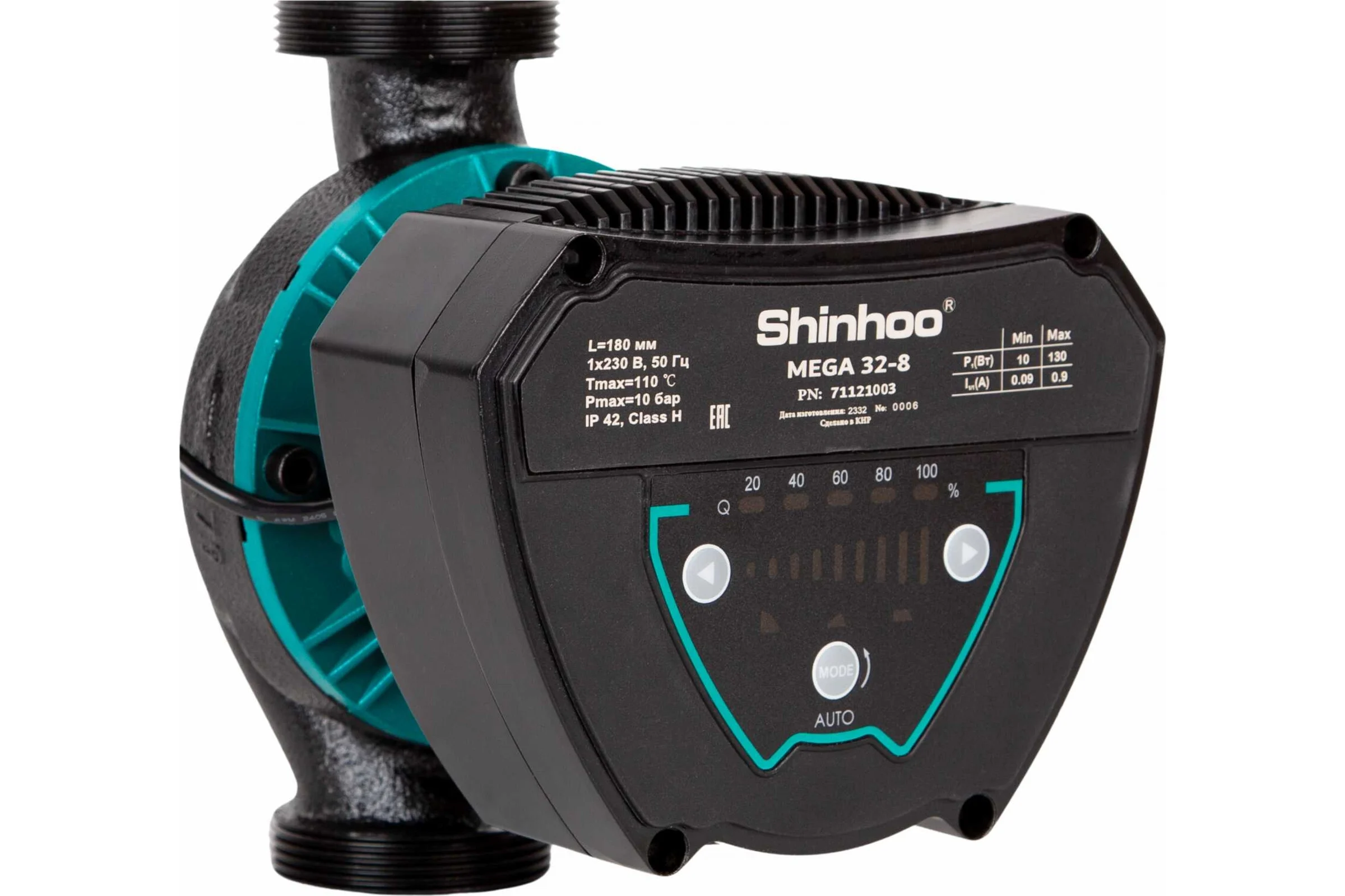 Насос циркуляционный MEGA 32-8 230V /96/ SHINHOO 71121003