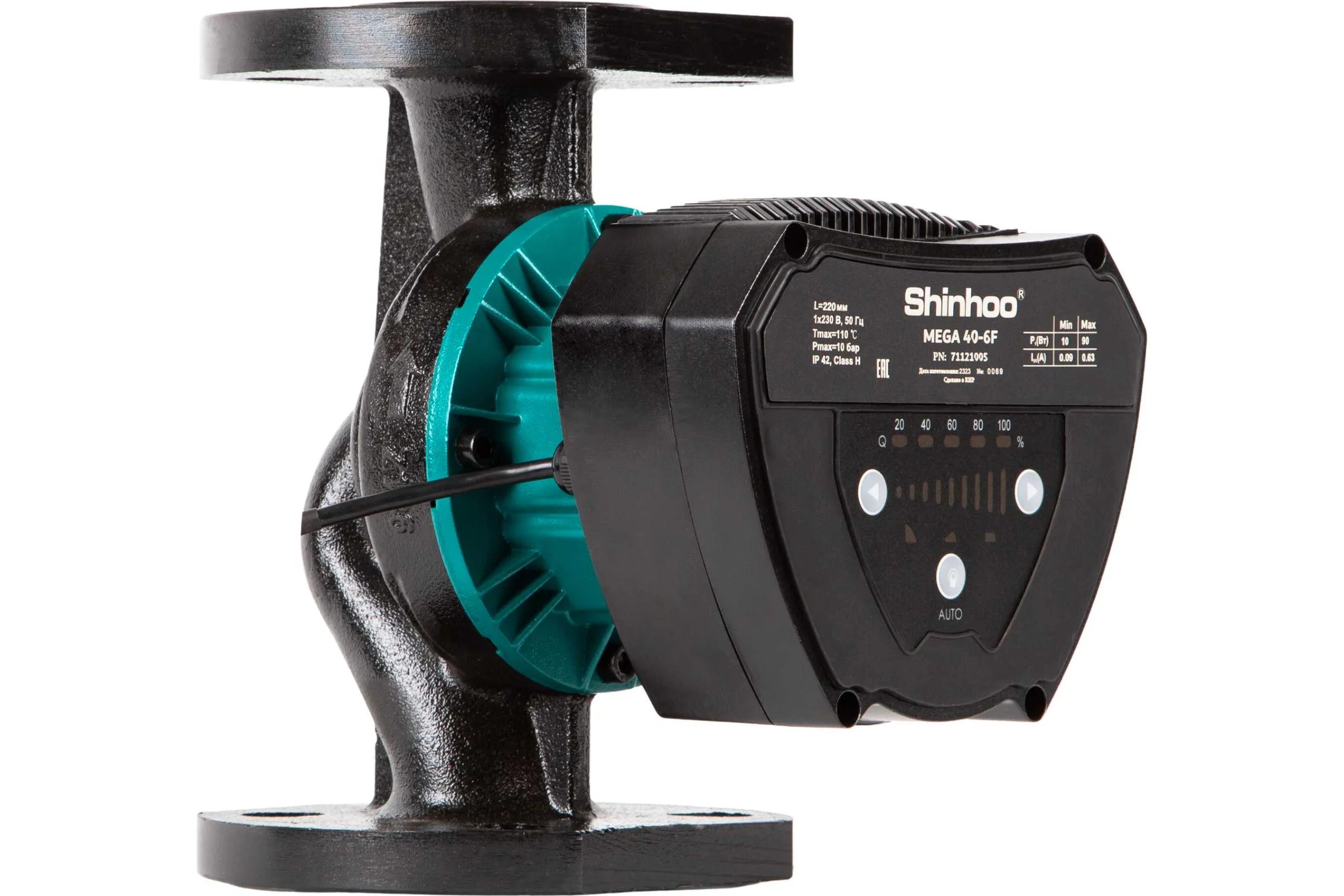 Насос циркуляционный MEGA 40-6F 230V SHINHOO 71121005