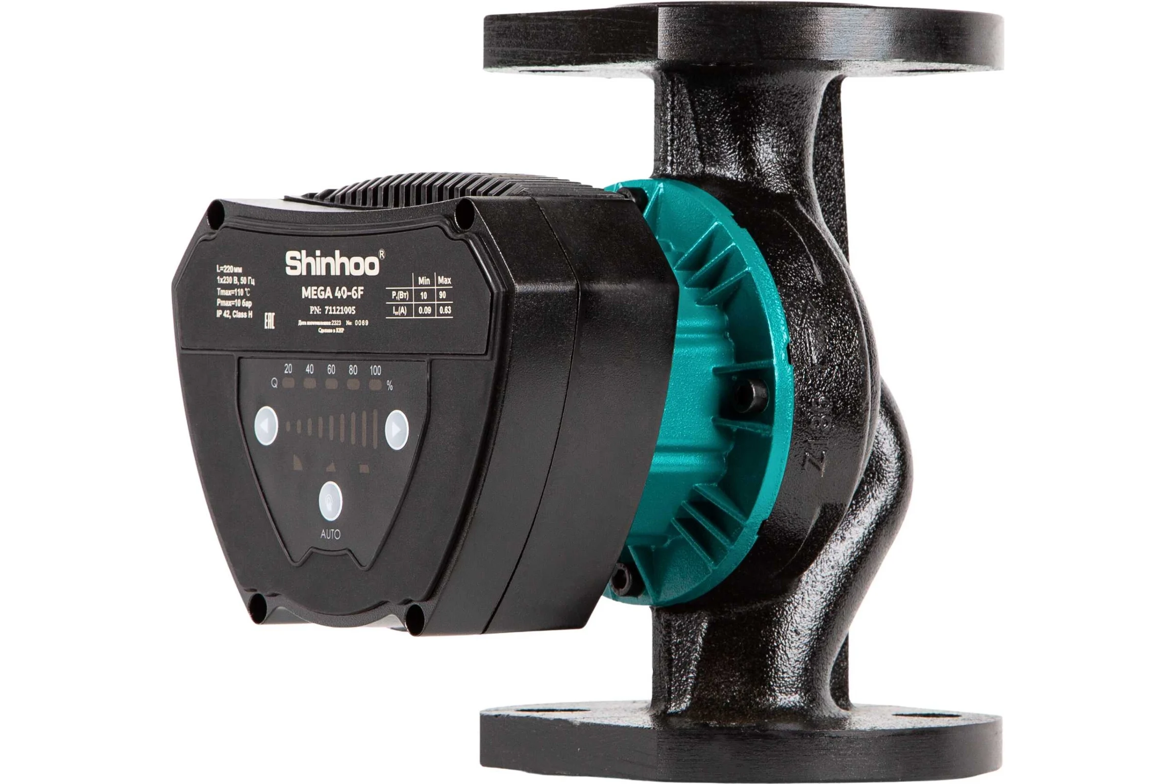 Насос циркуляционный MEGA 40-6F 230V SHINHOO 71121005