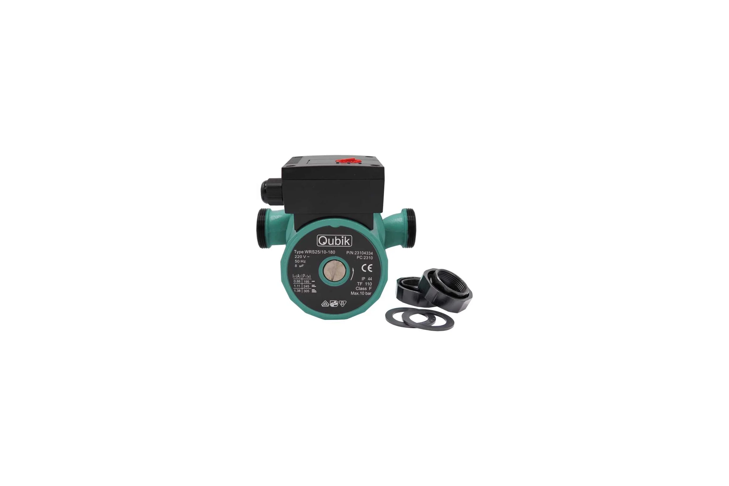 Насос циркуляционный Qubik WRS 25/10 - 180мм + гайки 16695