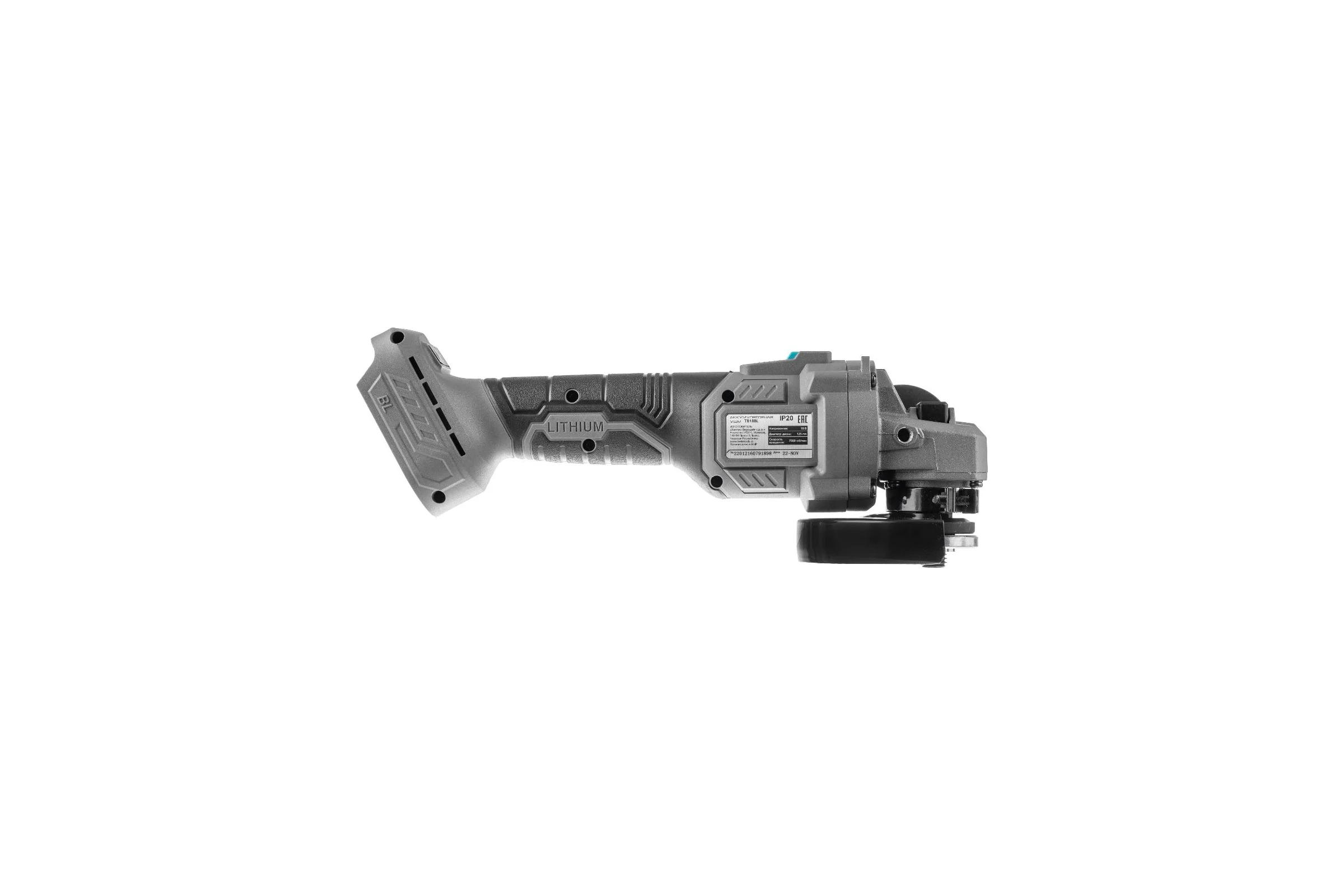 Аккумуляторная УШМ Tesla TB18BL TO 18В LiION 125mm 7500об/мин 834612