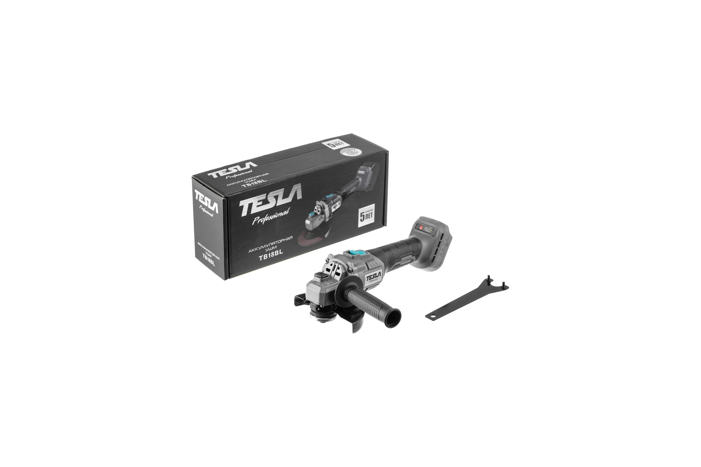 Аккумуляторная УШМ Tesla TB18BL TO 18В LiION 125mm 7500об/мин 834612