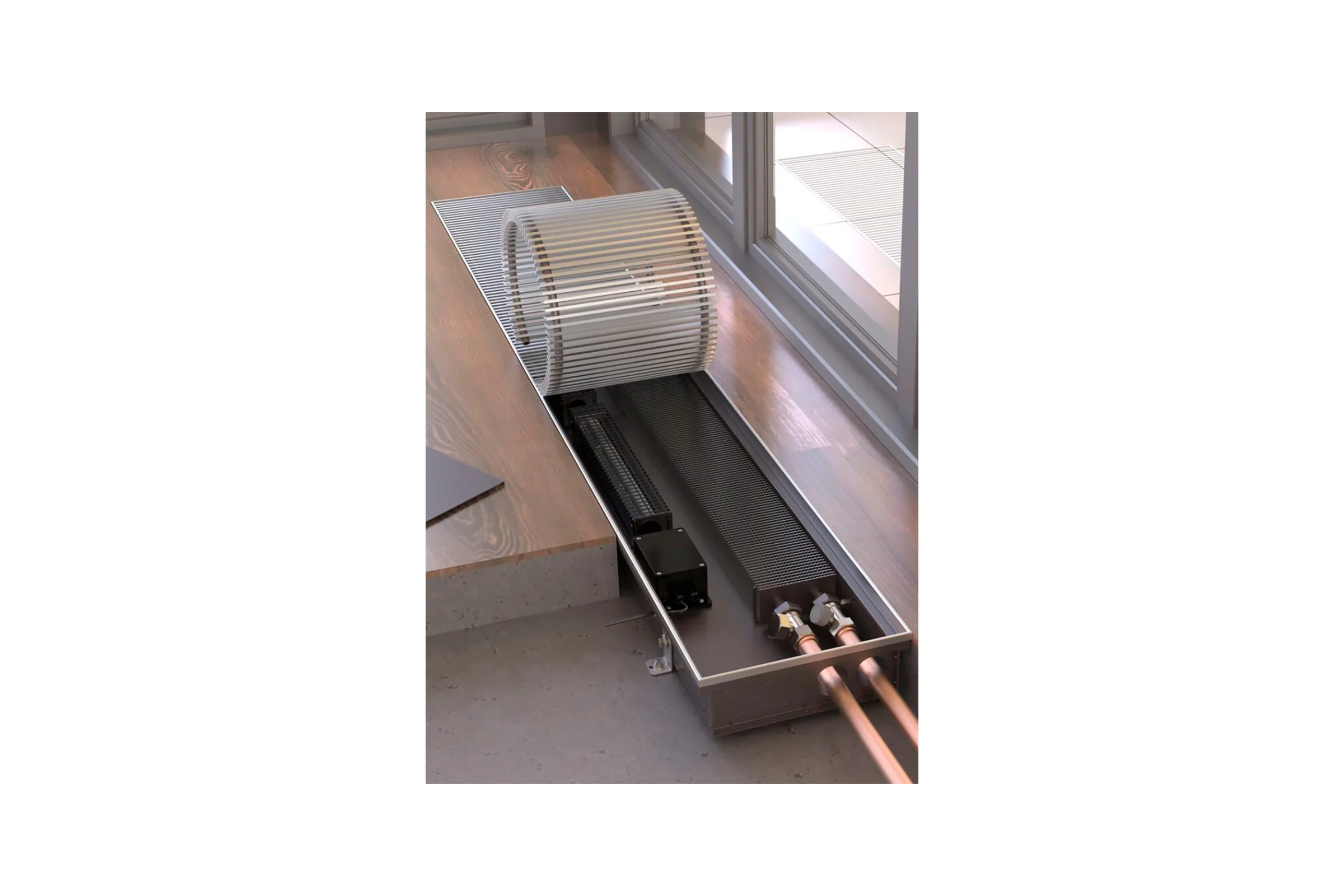 Внутрипольный конвектор Primoclima PCV 250.80.1000.K.R\24V.FCM\БП36\RR 10.1.U PCV250801000KR24VFCMRR101U