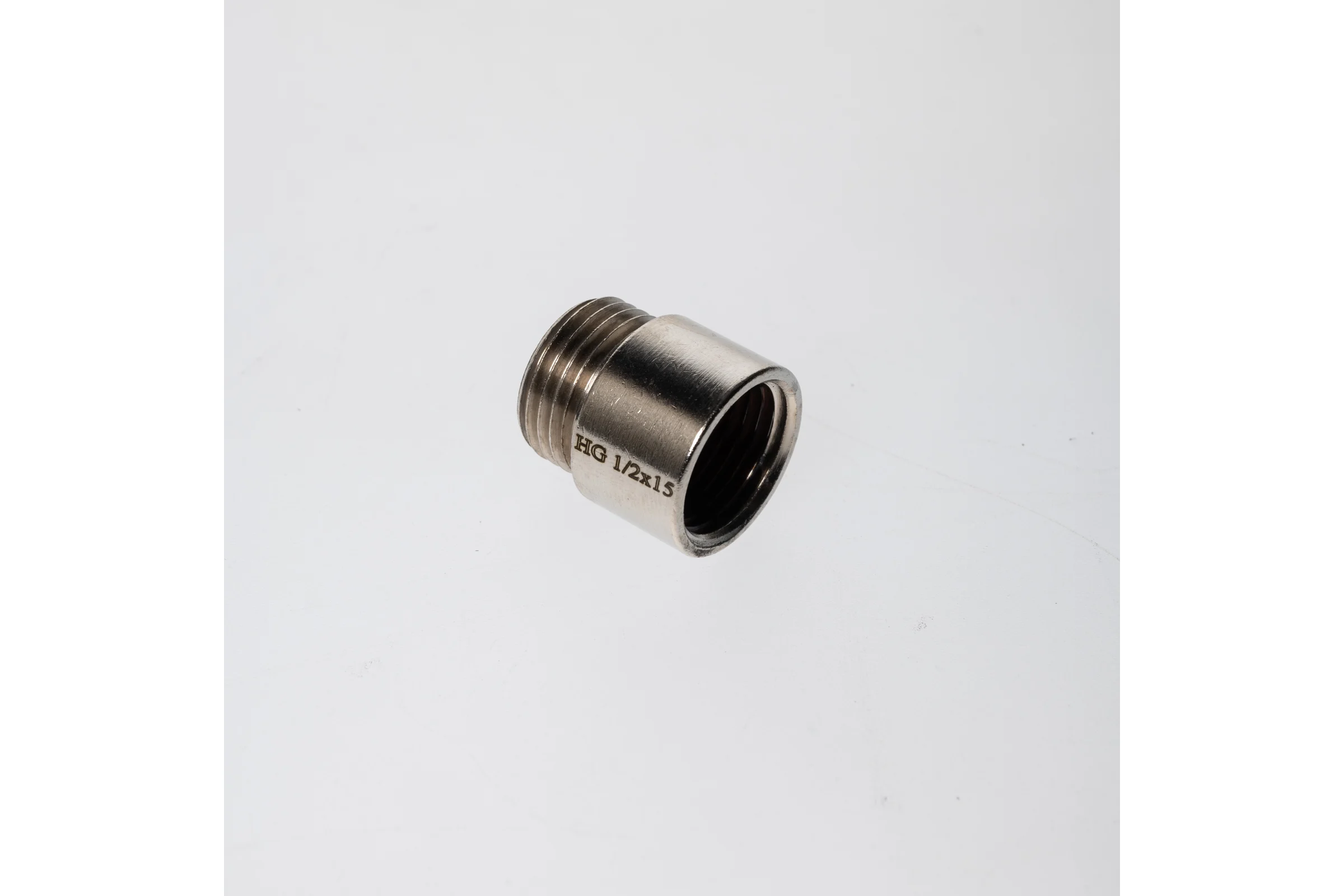 Гайка удлинительная HG S12 НР/ВР 1/2" x 15мм, никель 1896844