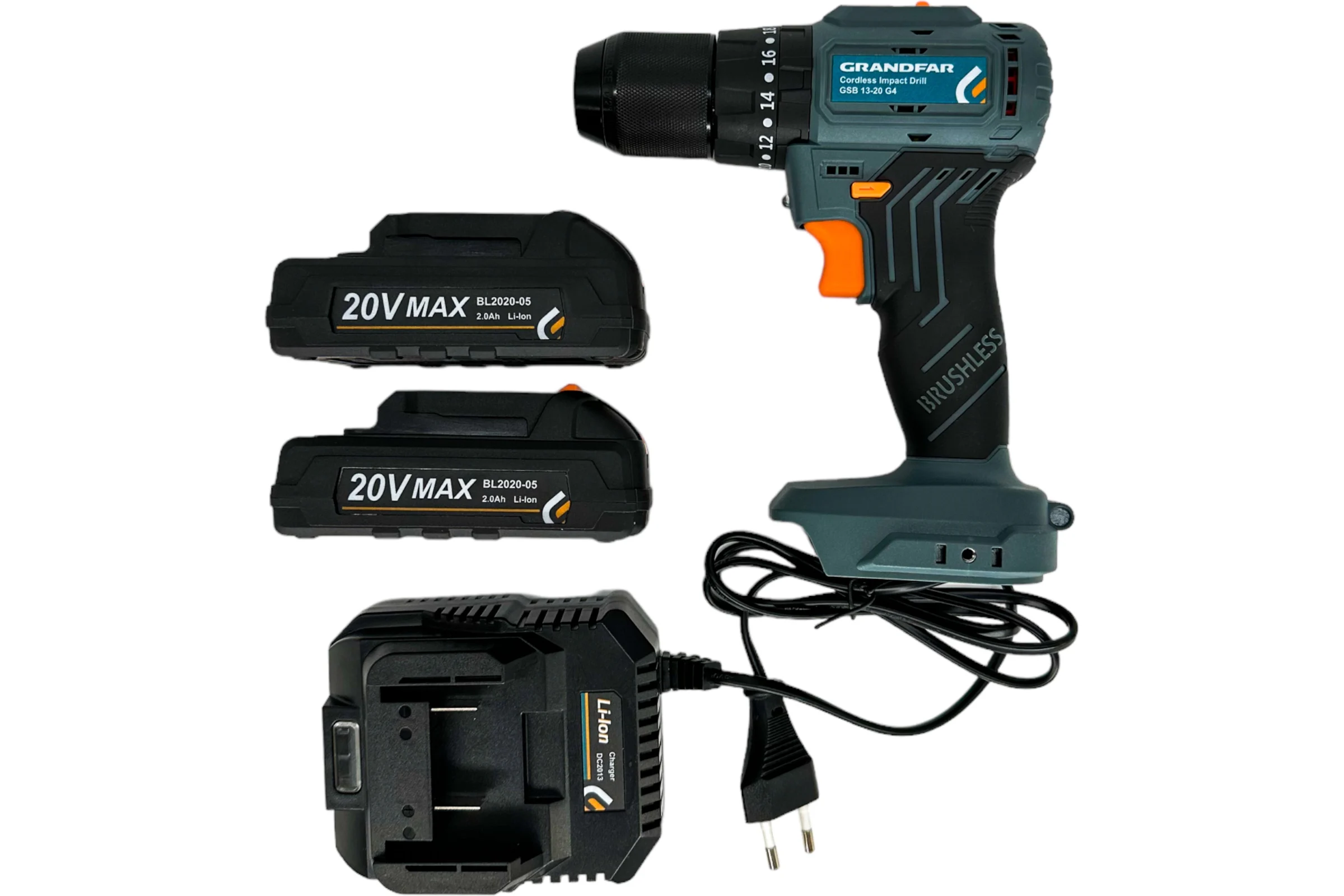 Аккумуляторный ударный шуруповерт GRANDFAR GSB 13-20G4
