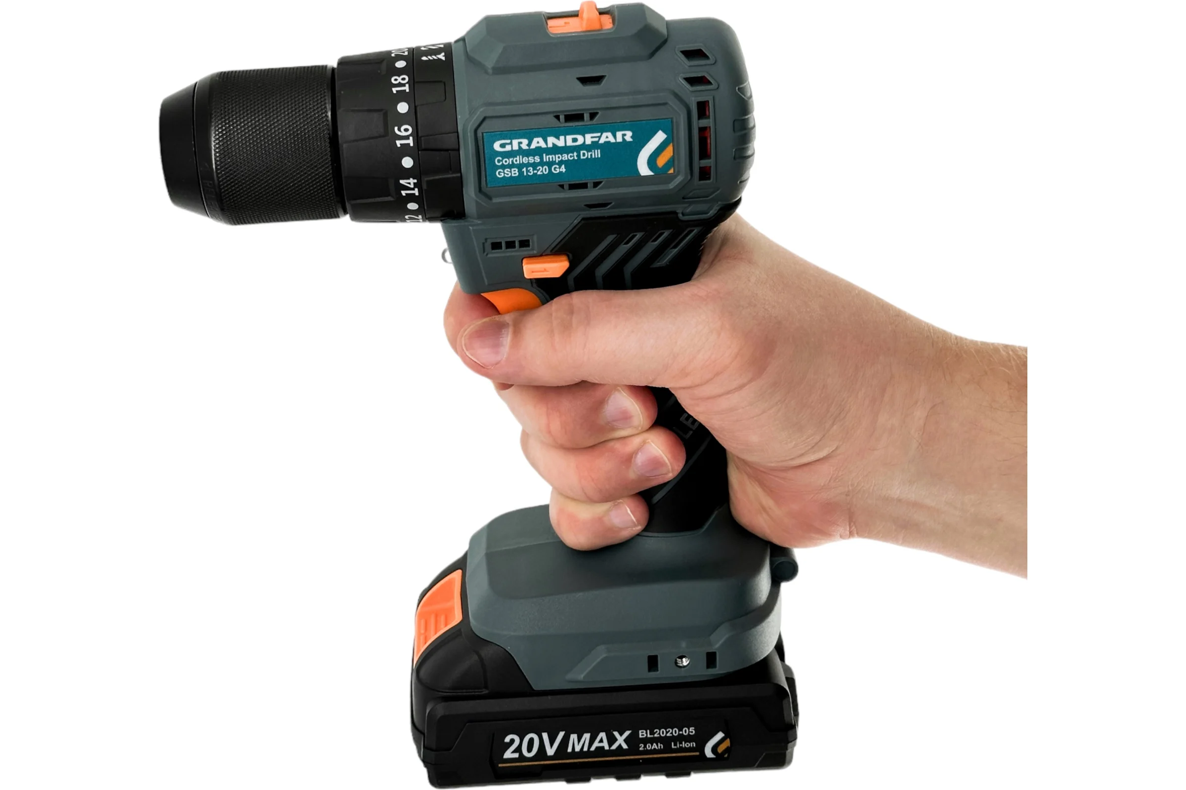 Аккумуляторный ударный шуруповерт GRANDFAR GSB 13-20G4