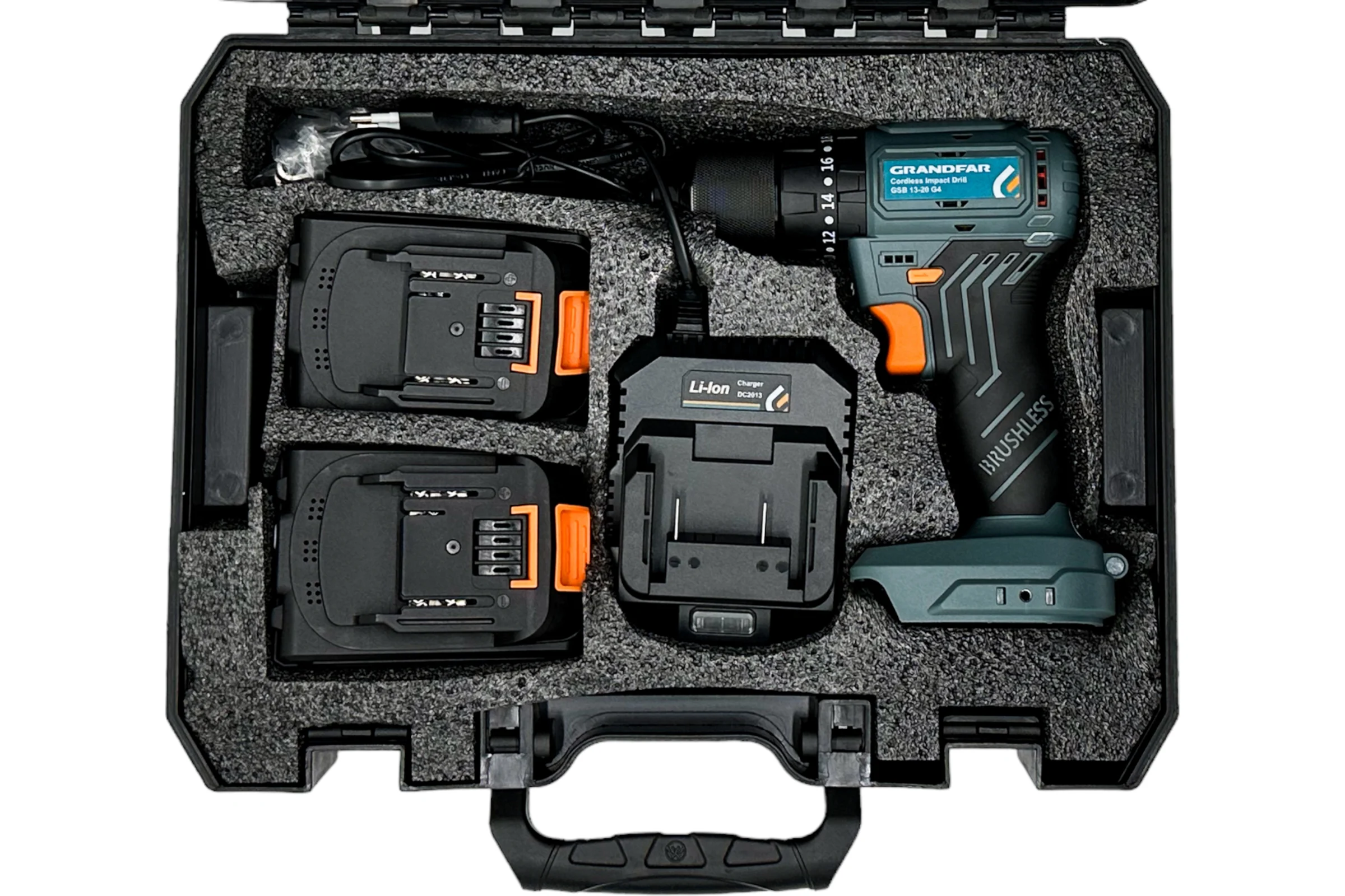 Аккумуляторный ударный шуруповерт GRANDFAR GSB 13-20G4