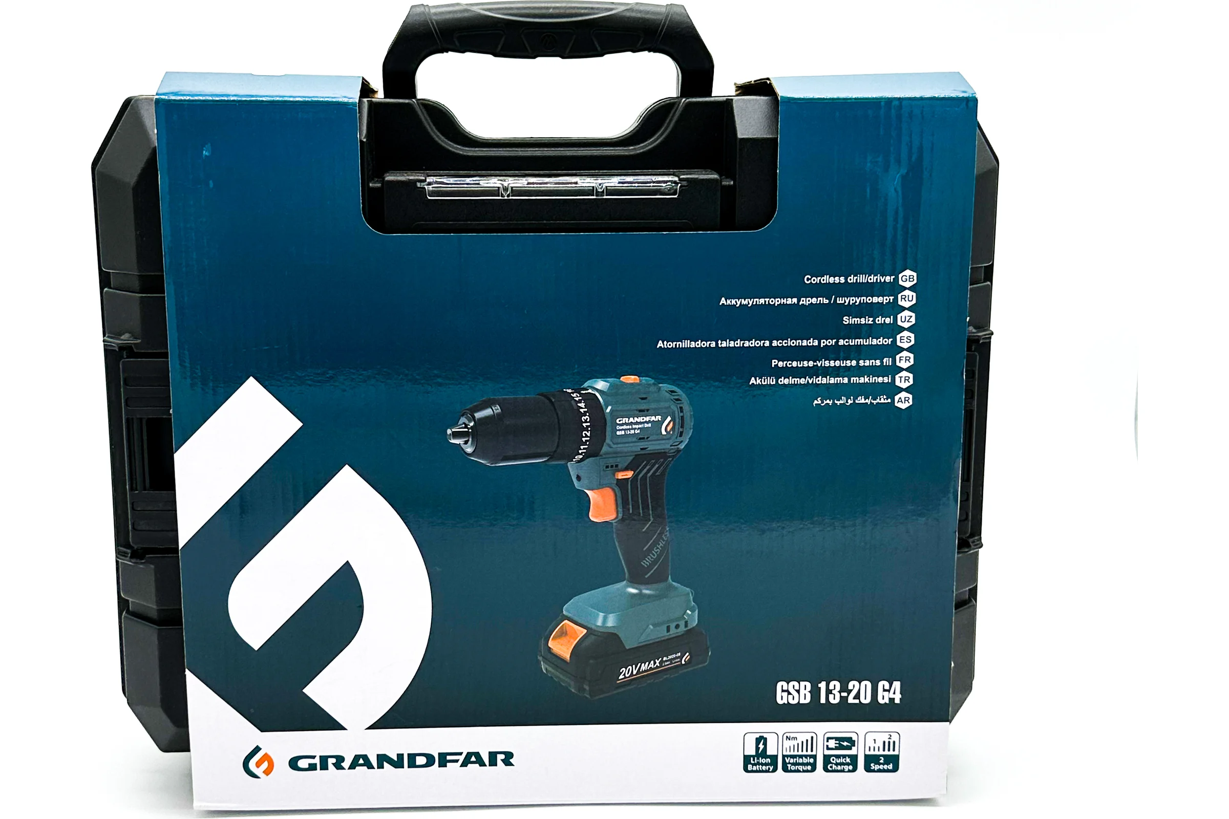 Аккумуляторный ударный шуруповерт GRANDFAR GSB 13-20G4