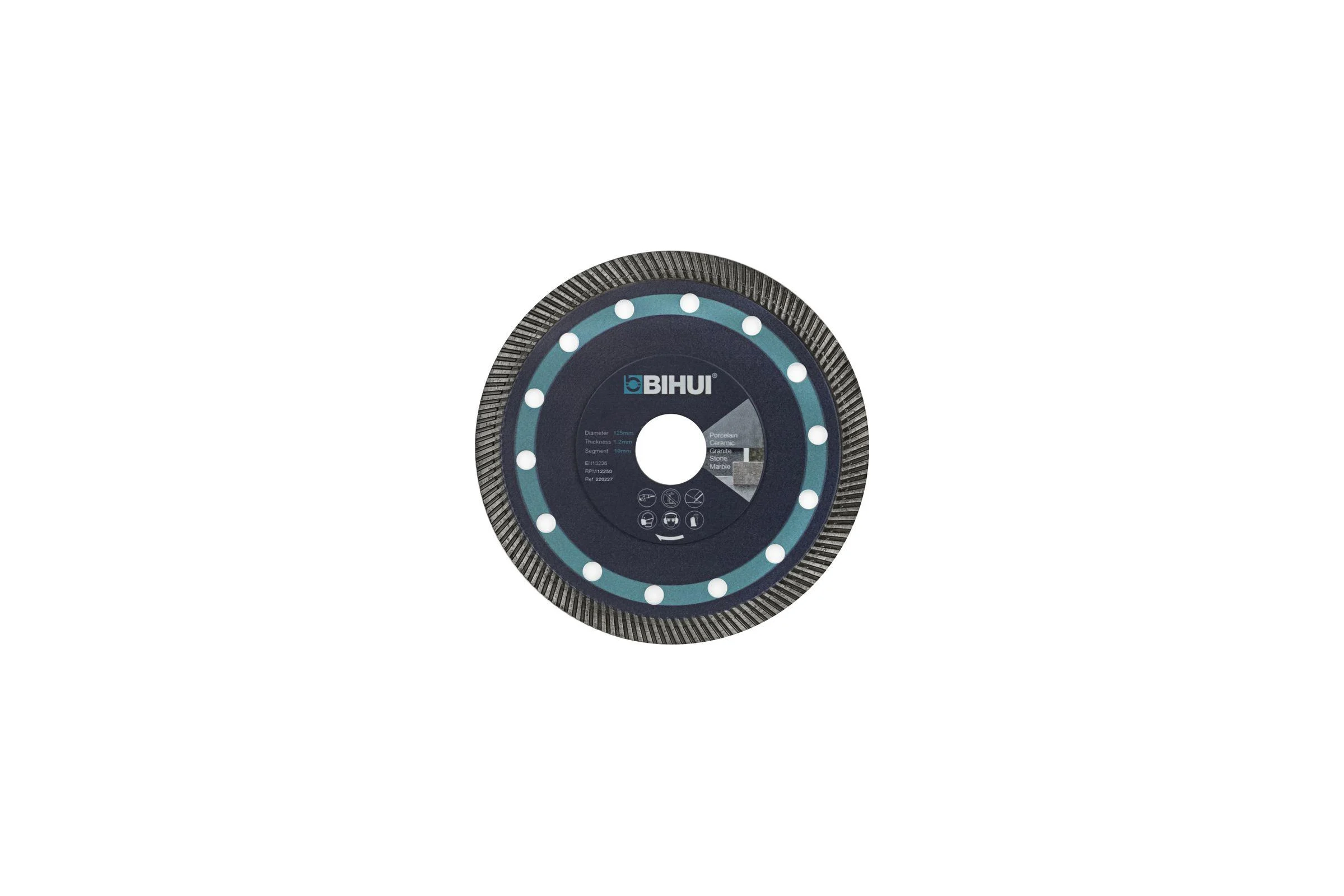 Диск алмазный SUPER THIN TURBO 115 мм BIHUI DCBN115