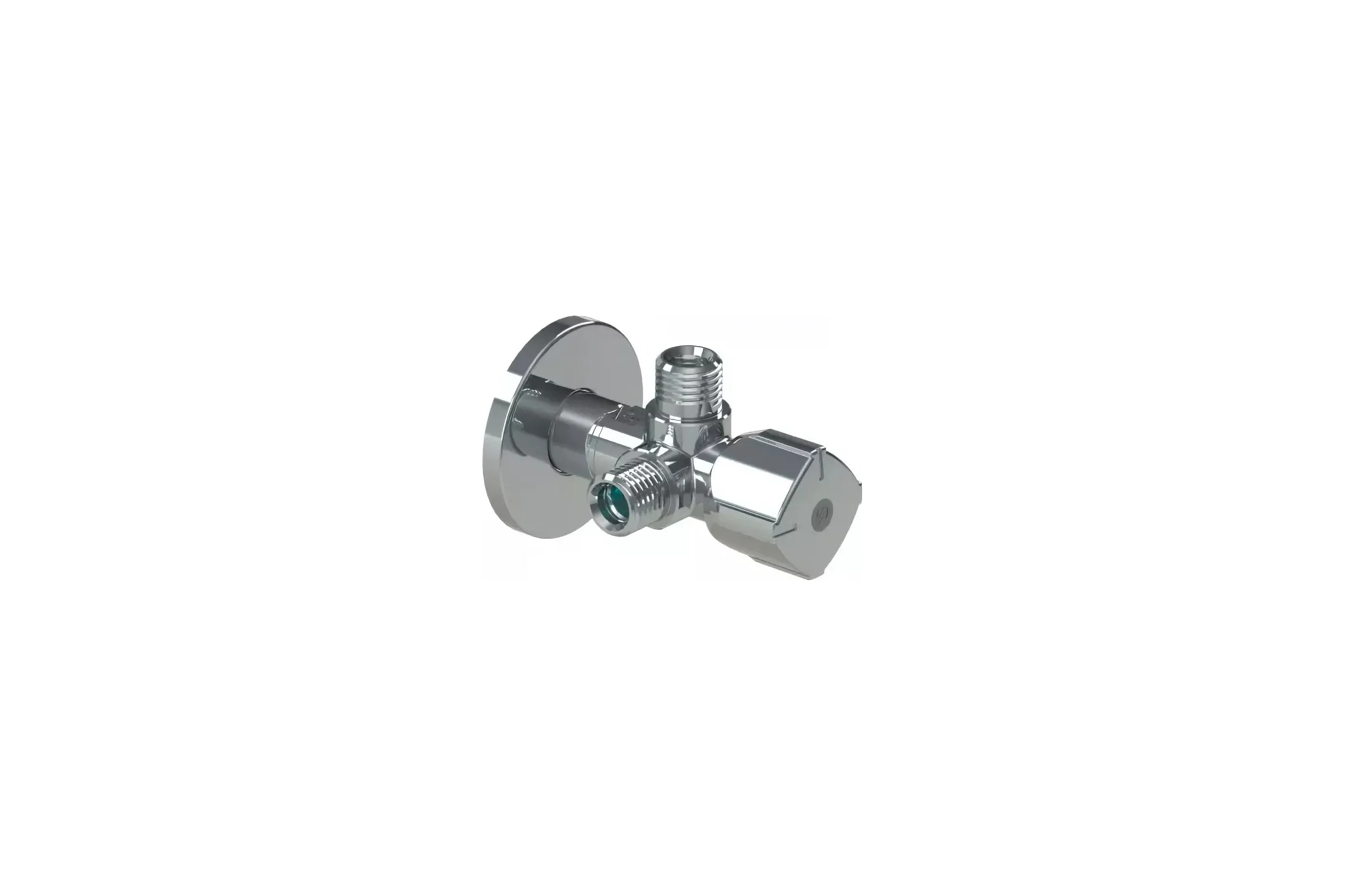 Двойной кран Arco TWIN, 1/2"x1/2"x1/2" - латунь хромированная CQ4105 00049187