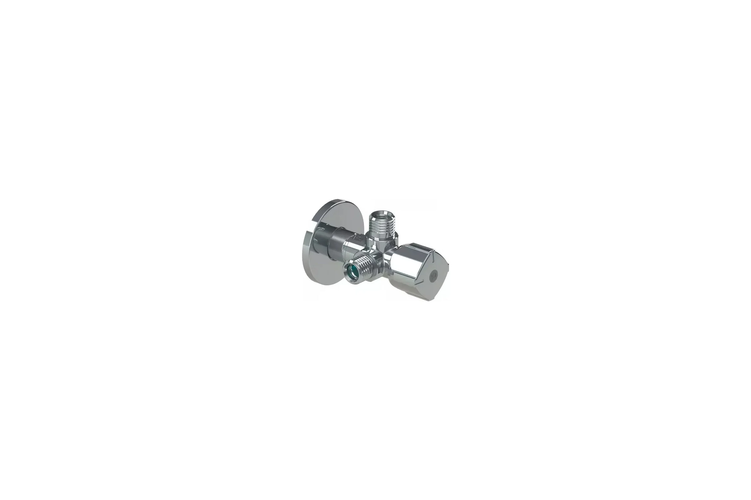 Двойной кран Arco TWIN 1/2"x3/4x3/4" - латунь хромированная 00062680