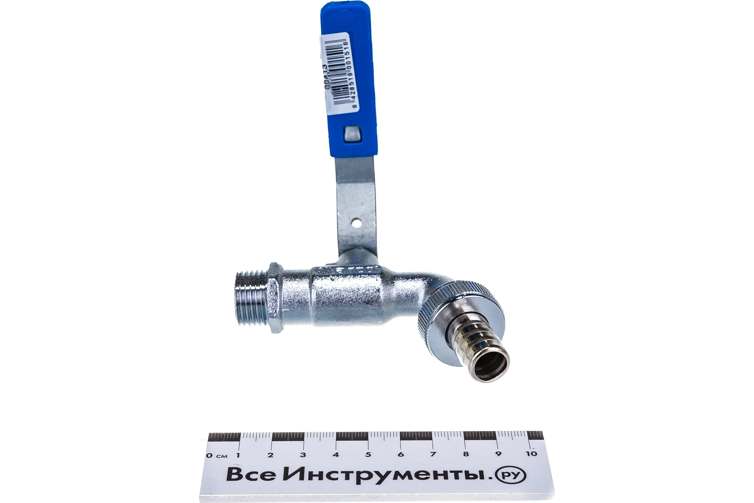 Садовый шаровый кран Arco рычаг 1/2"х3/4" - латунь хромированная 00063250