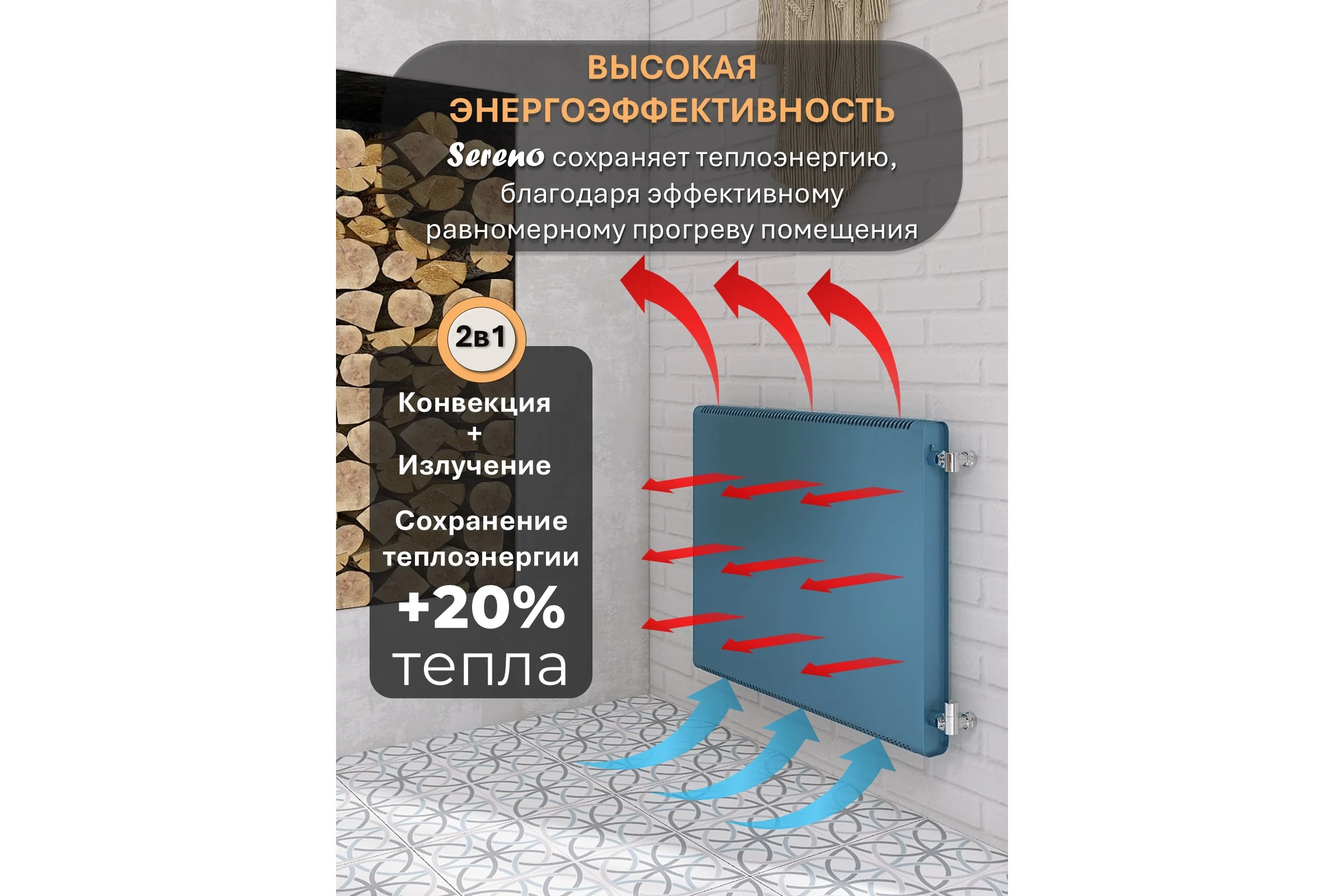 Дизайн-радиатор Sereno SLK-SBP-500-850-5024-AUTO1-CHE 10269636