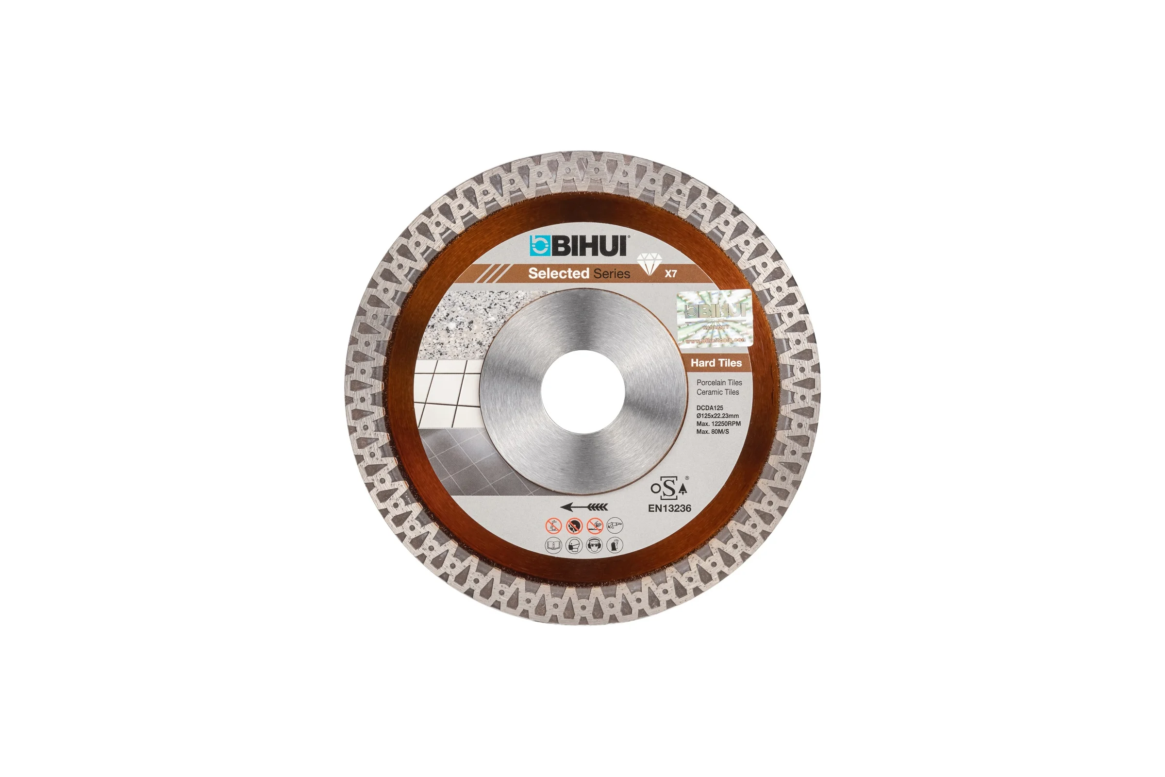 Диск алмазный B-MASTER (125х22.2х1.2х10 мм) BIHUI DCDA125